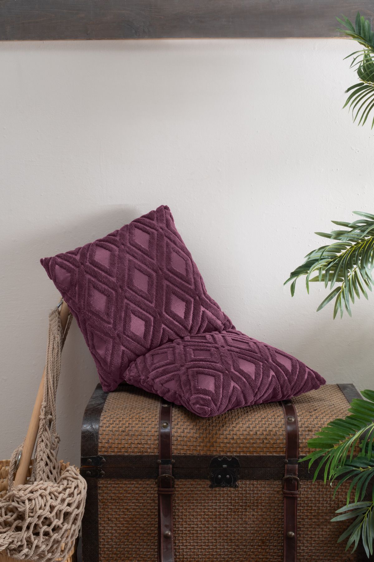 Vannes Home BOHEM PUNCH DESENLİ DEKORATİF KIRLENT KILIFI TEKLİ