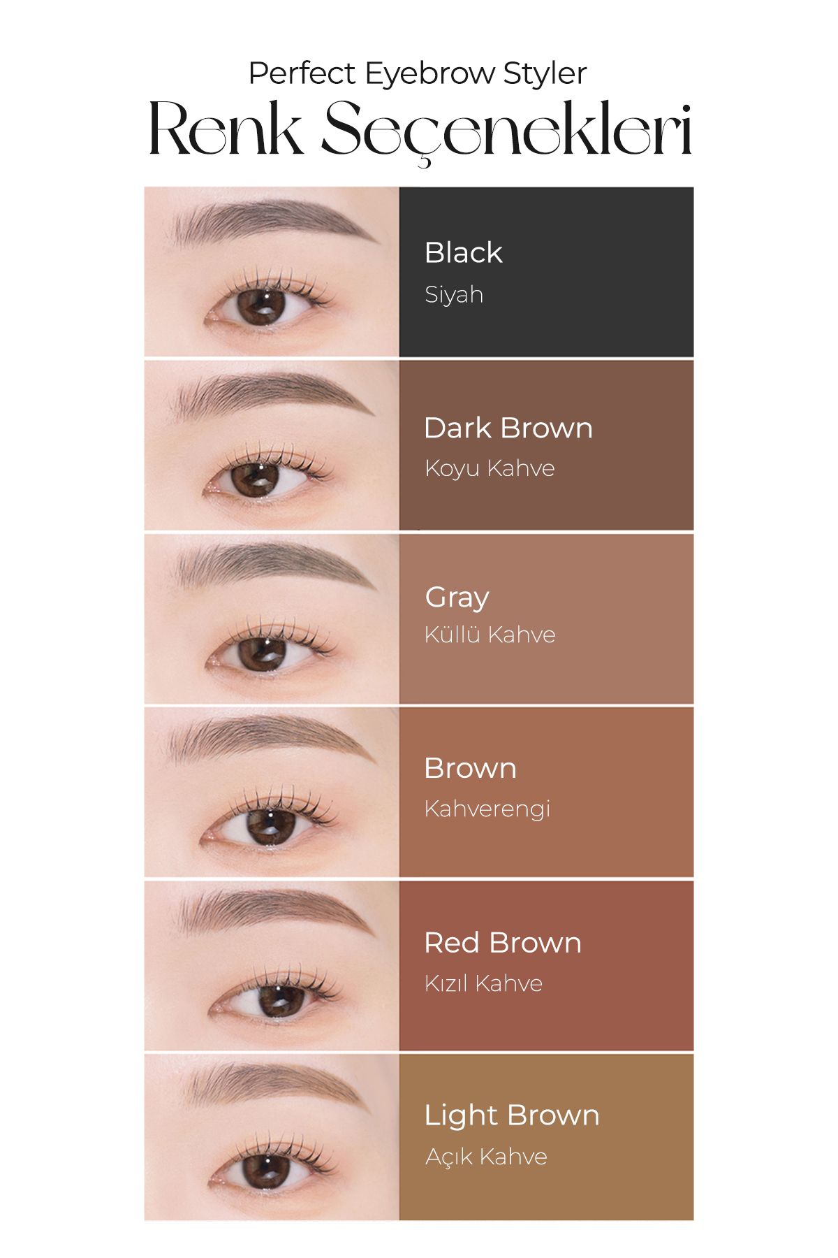 Missha-Long Lasting, Lifted Eyebrow Pencil Perfect Eyebrow Styler (Light Brown) 2