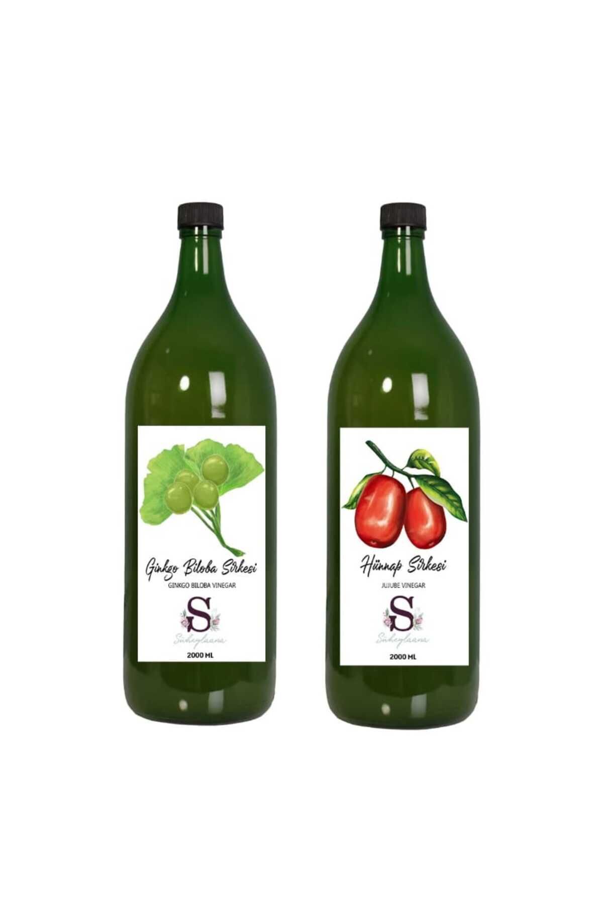 Süheylaana Doğal Ginkgo Biloba Sirkesi 2000 Ml - Doğal Hünnap Sirkesi 2000 Ml