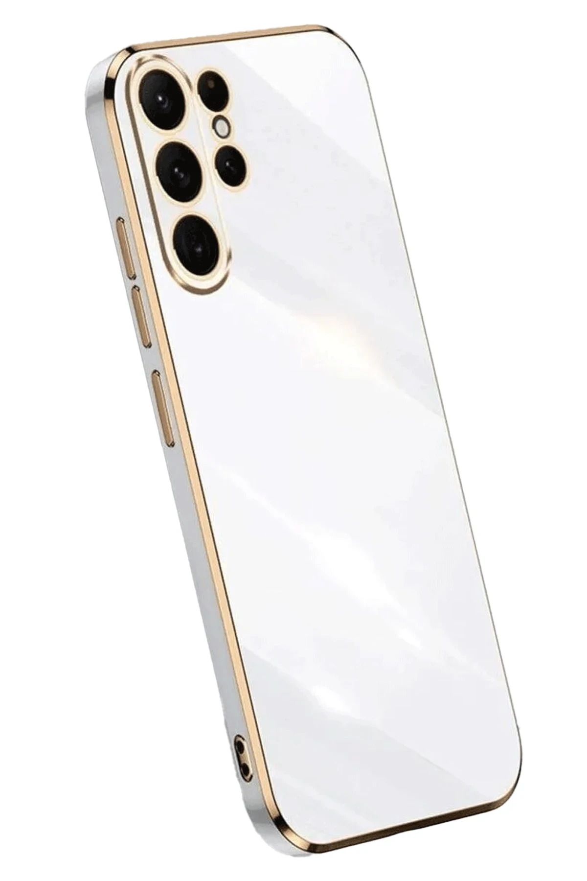NewFace Samsung Galaxy S25 Ultra Kılıf Volet Silikon - Beyaz JOJUA