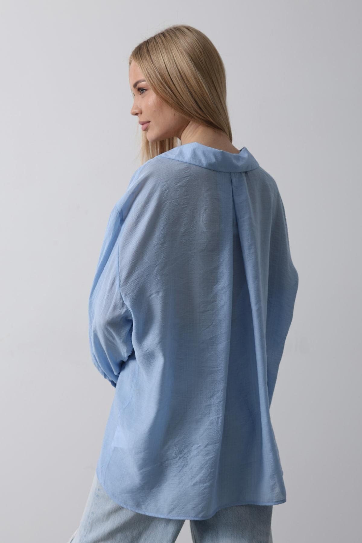 Butik Cepli Oversize Gömlek