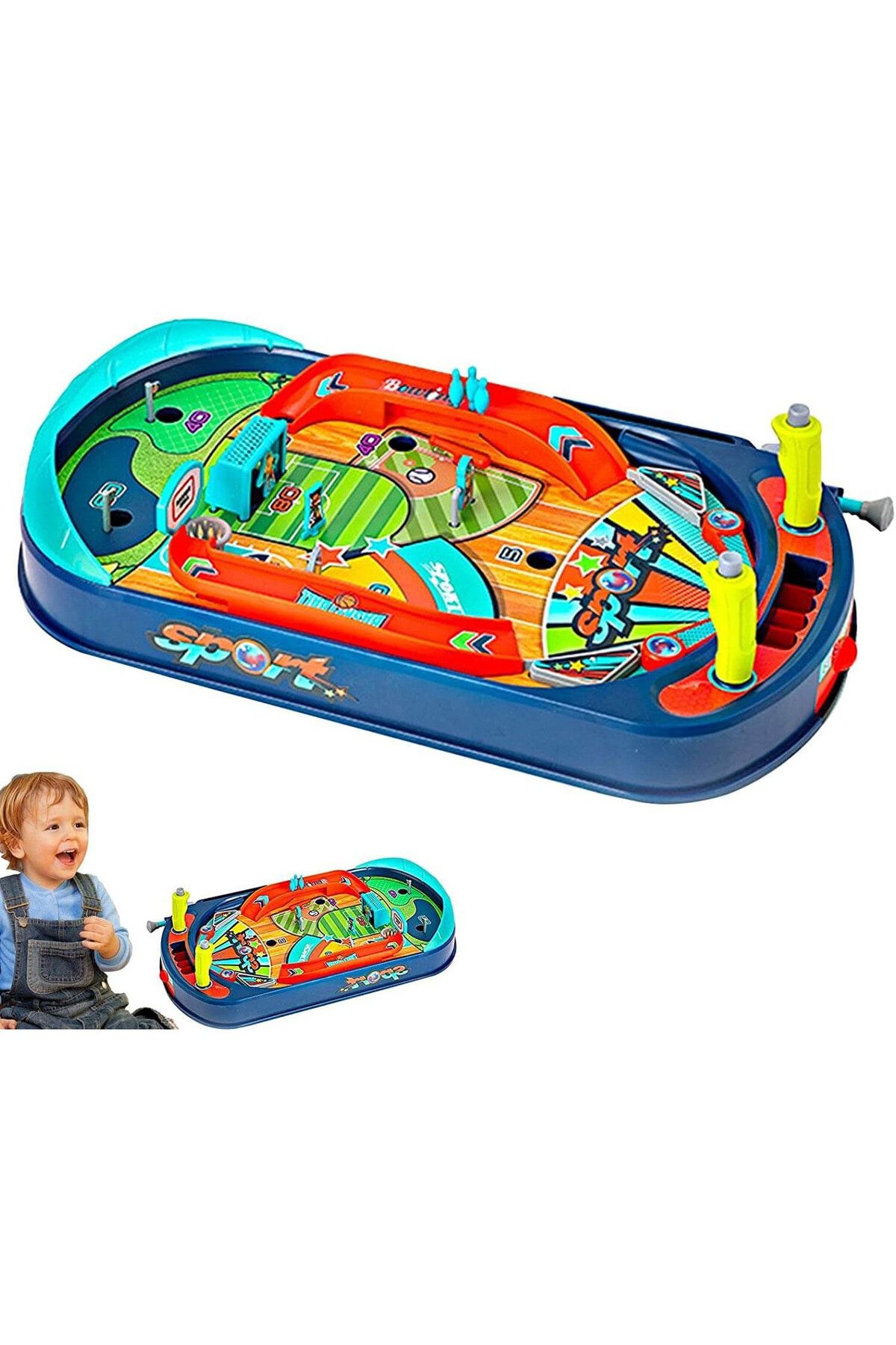 ACTION ONE-Joc interactiv Pinball / Flipper, 47x29x12 cm 6