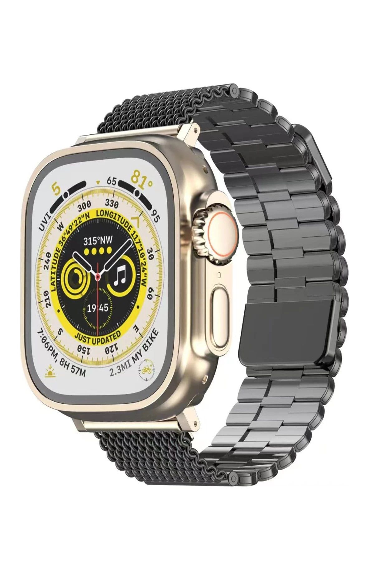 NewFace Apple Watch 42mm Ascend Metal Kordon - Gri JOJUA