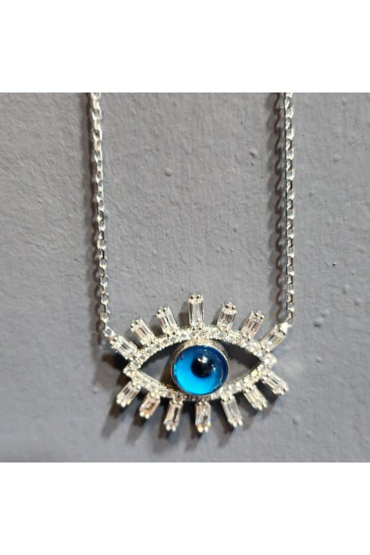 Jane Silver 925 Ayar Gümüş Göz Kolye - Gümüş