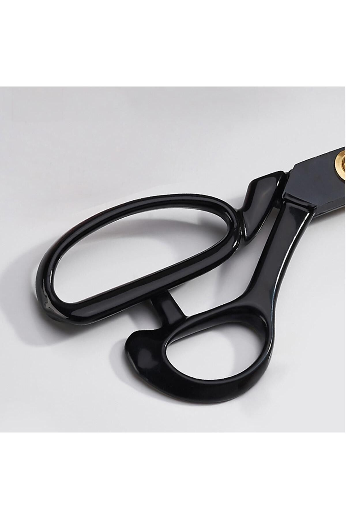 FDMSTAR-11 Inch (27.5CM) Black Handle Professional Stainless Steel Tailor Scissors 5