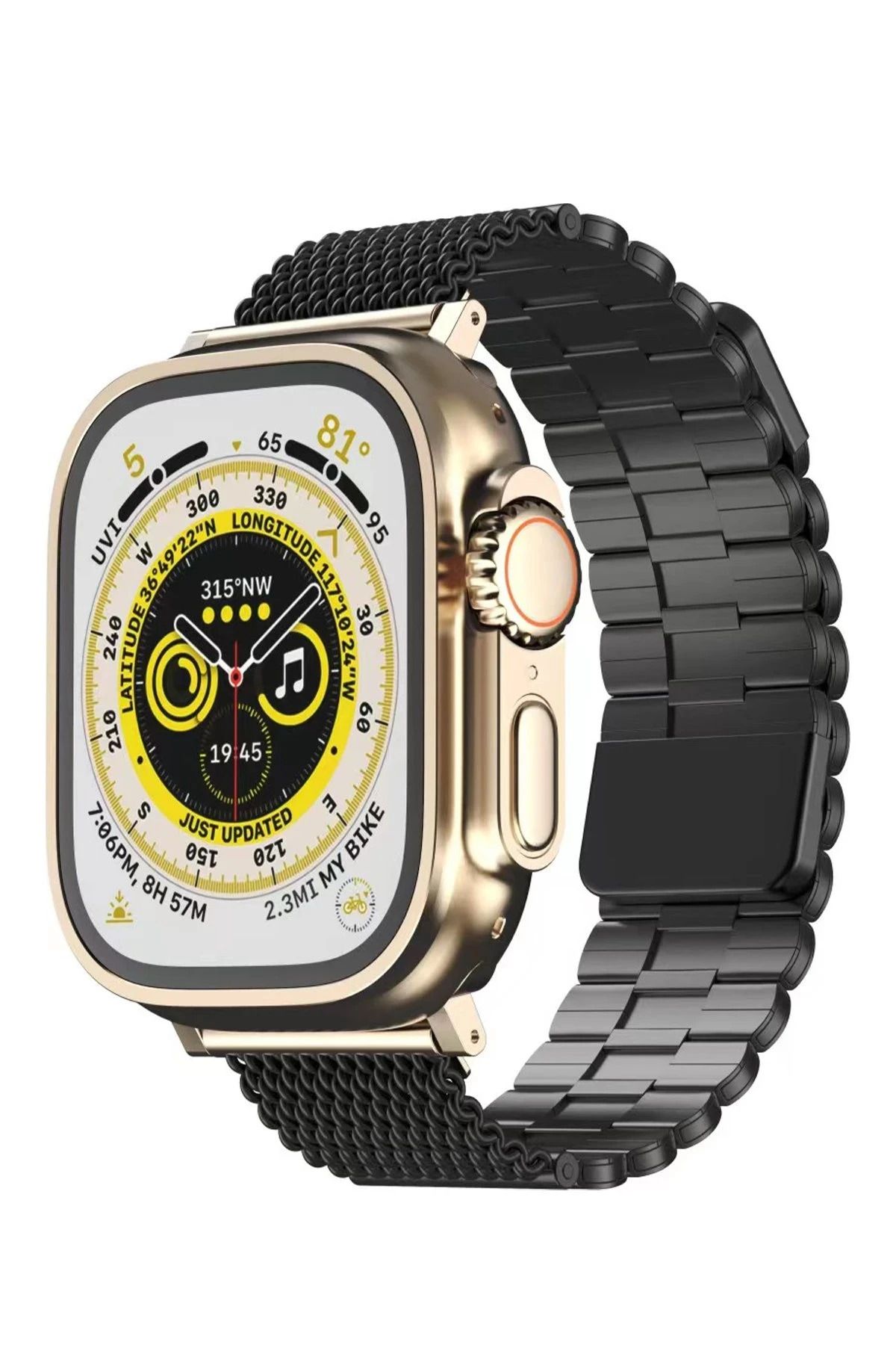 NewFace Apple Watch 42mm Ascend Metal Kordon - Siyah JOJUA