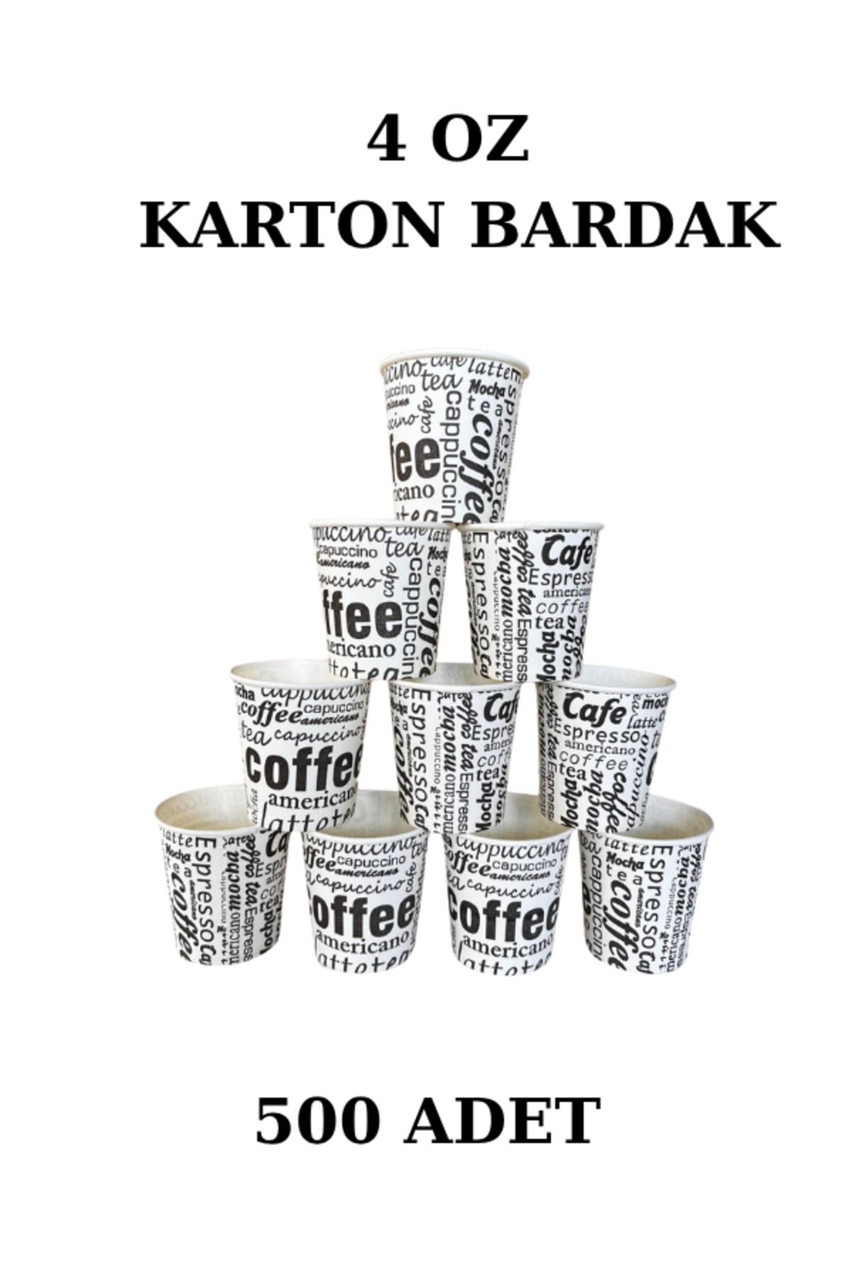 Sezer Pack KARTON BARDAK 4 0Z - 500 ADET Dayanıklı ve Sızdırmaz - Tek Kullanımlık