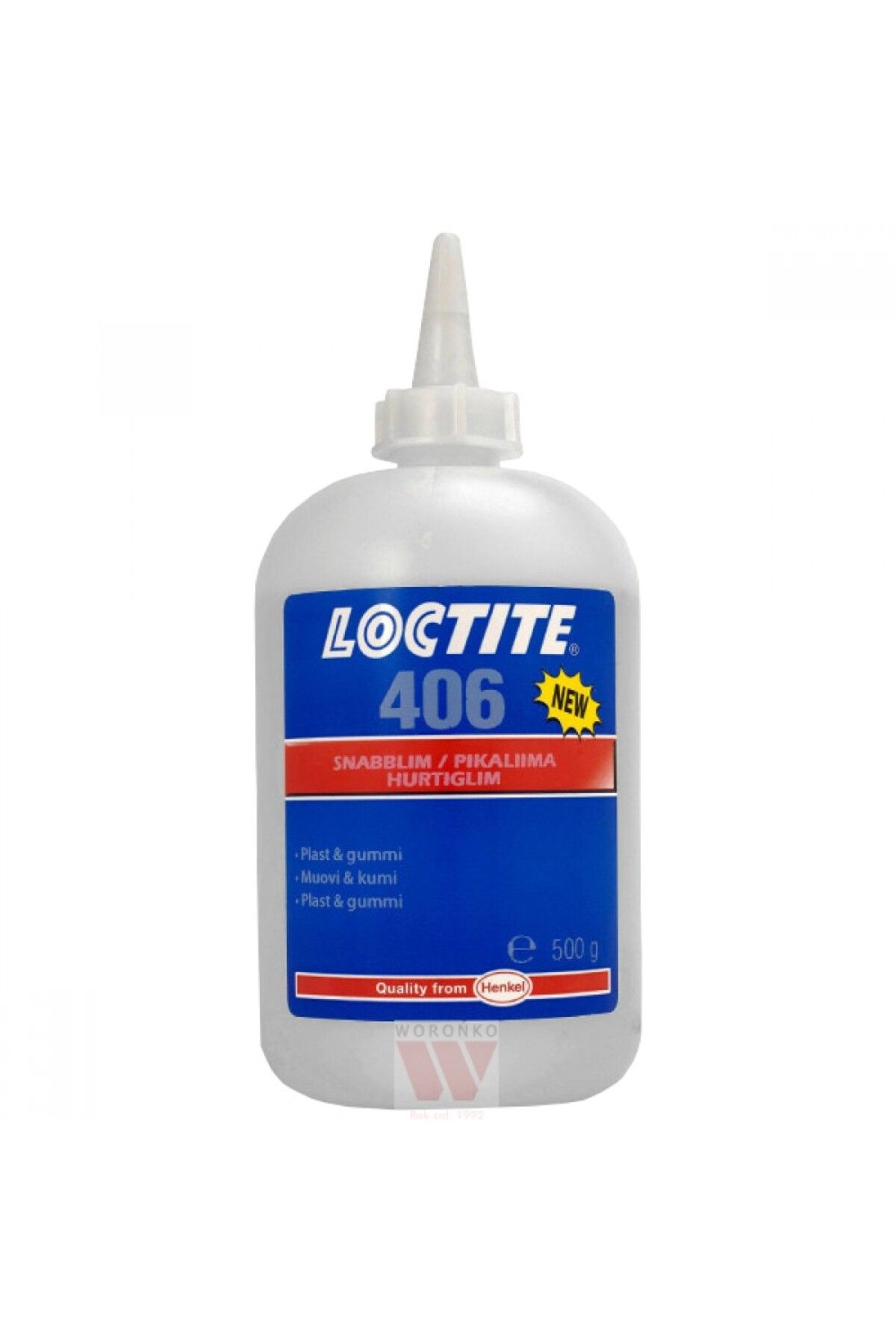 LOCTİTE Loctite 406 Plastik Ve Kauçuklar İçin Hızlı Yapıştırıcı 500 gr/ml