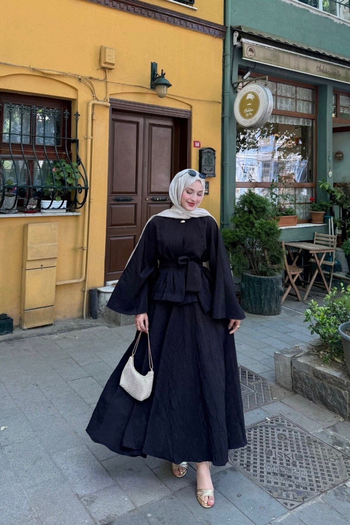 lurex moda Premium Etekli Takım