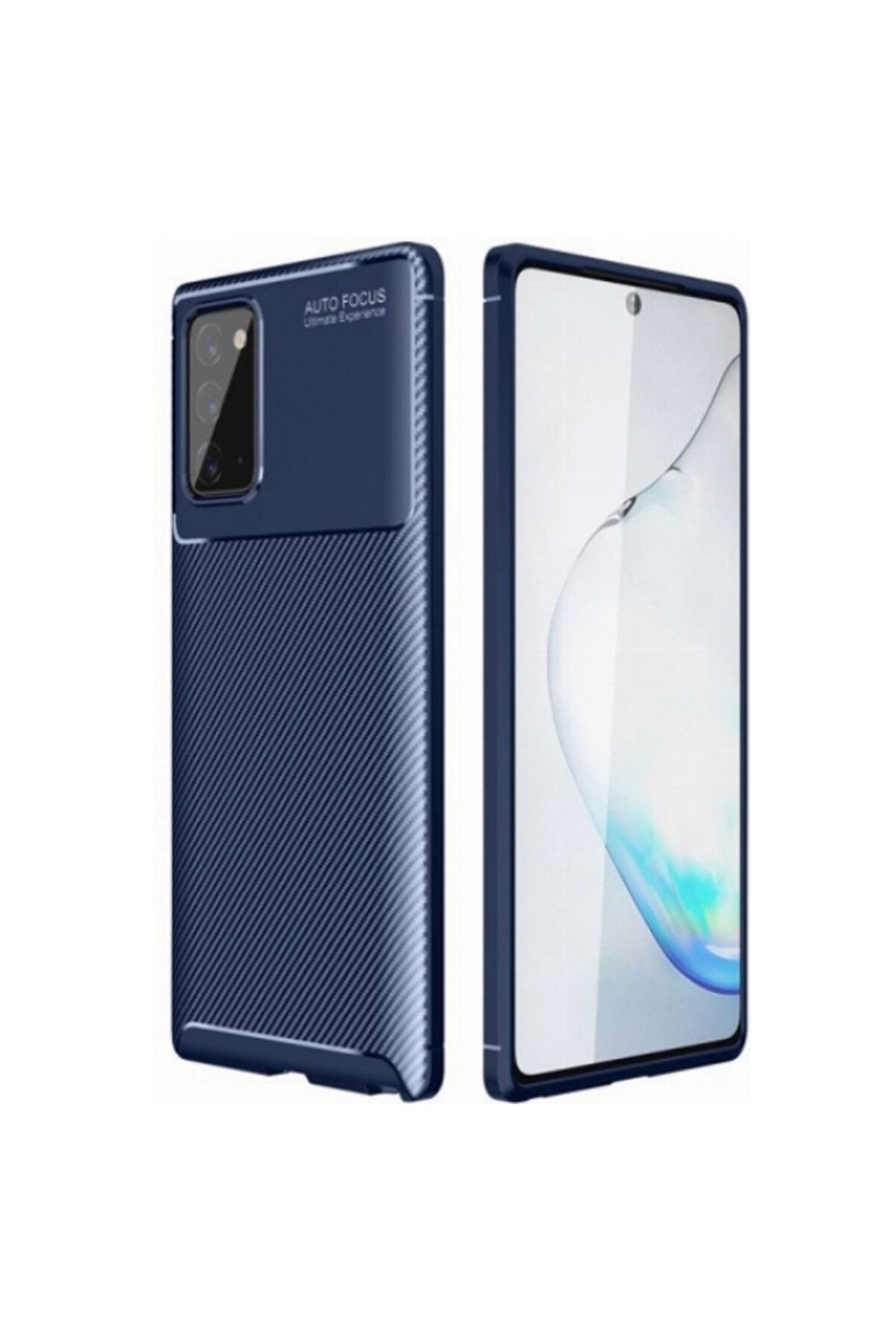 Smart Tech Samsung Galaxy Note 20 Karbon Desenli Negro Silikon Kılıf