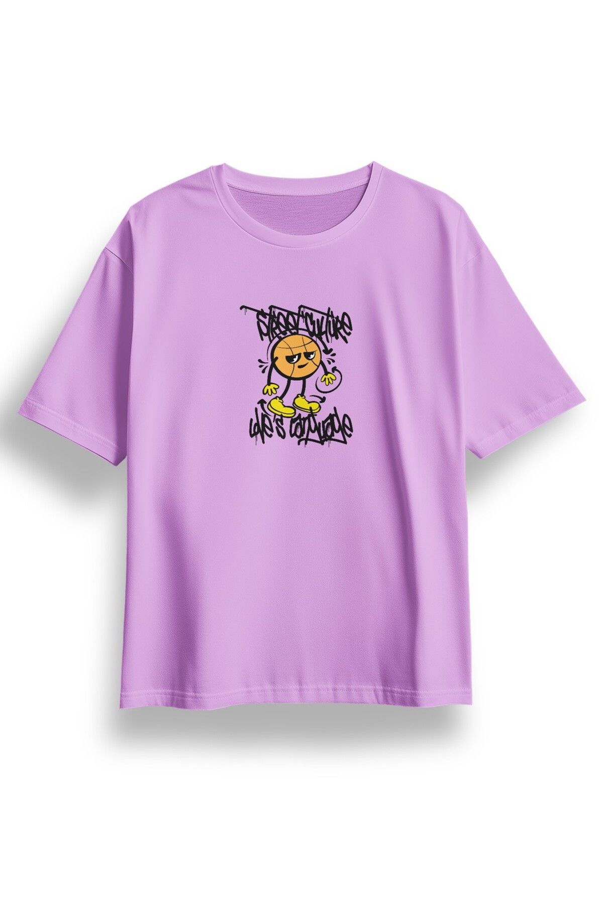 LUMARTA Oversize Street Culture Baskılı Tshirt