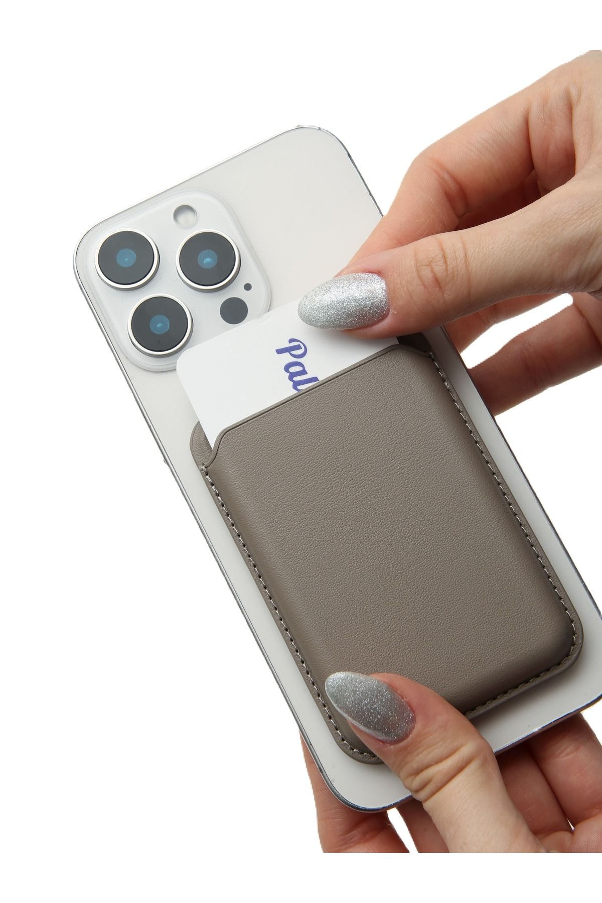 Paladyum Case MagSafe Özellikli Vizon Standlı Manyetik Kartlık Cüzdan