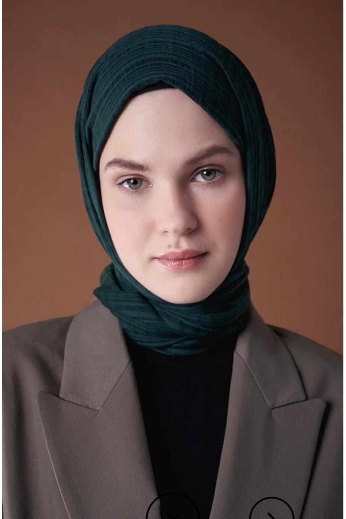 Modakaşmir-Misto Cotton Sea Green Color Shawl, 2
