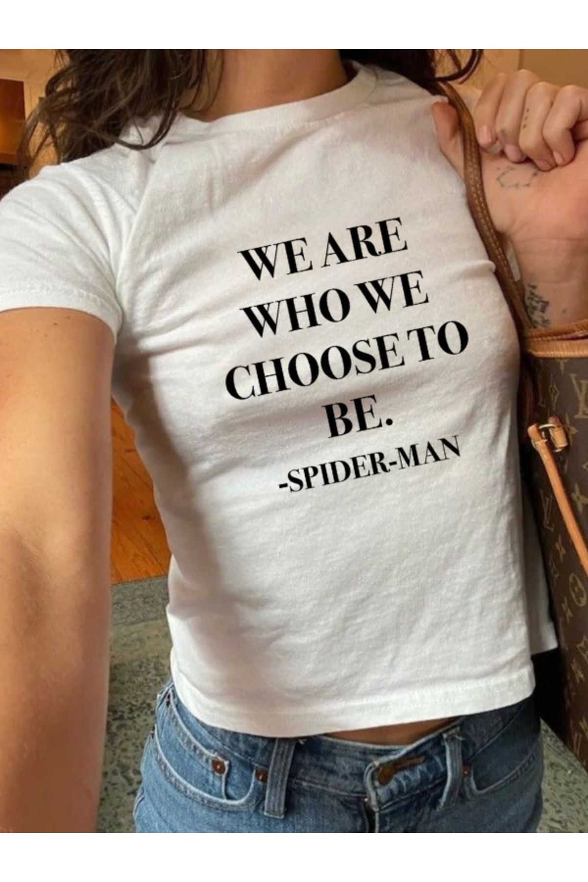 DEEFWEAR DREICH SPIDER (2) BASKILI BEYAZ CROP