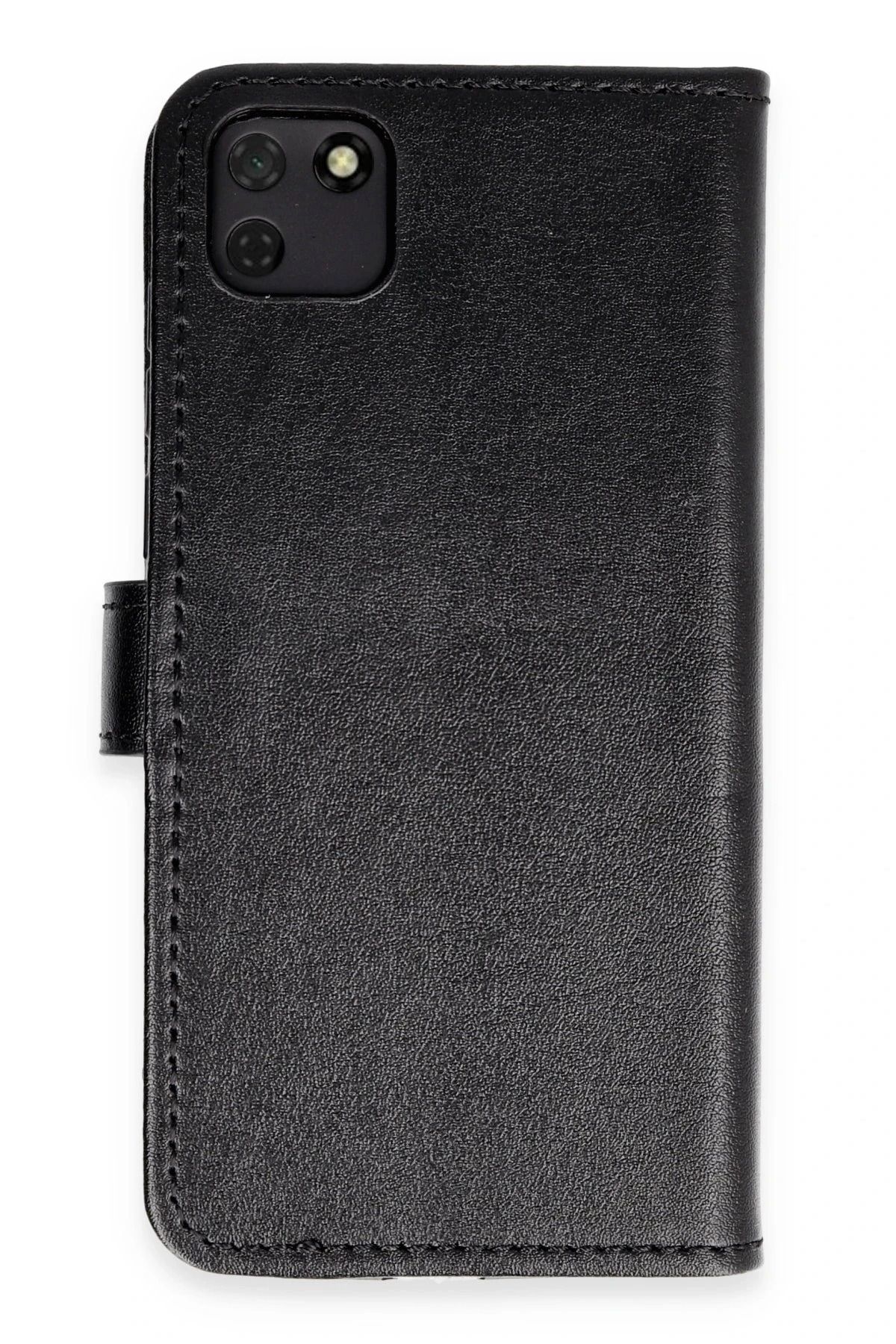 NewFace Huawei Y5P Kılıf Trend S Plus Kapaklı Kılıf - Siyah DPMAH