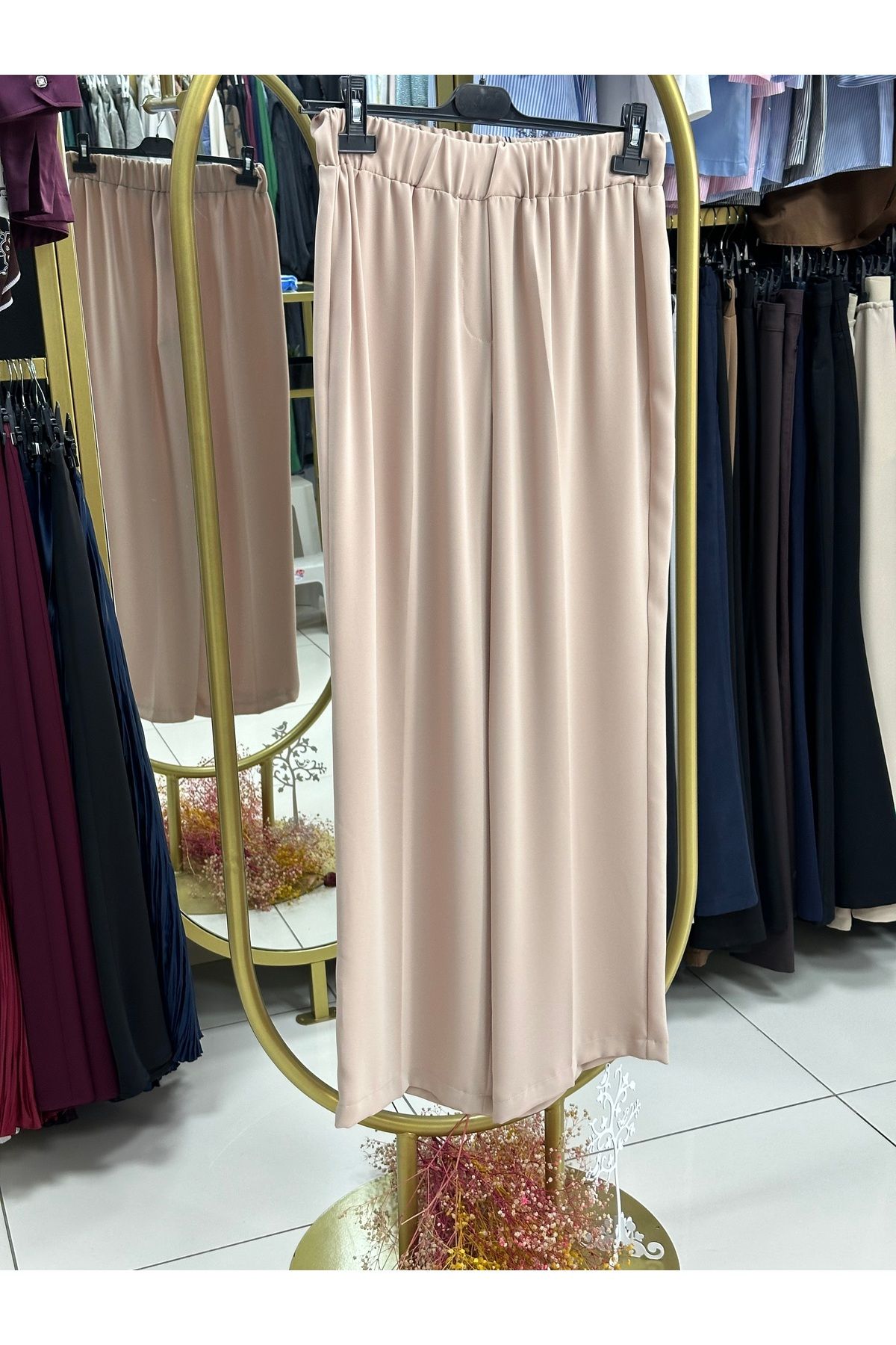 Sentez COLMAR BELİ LASTİKLİ GENİŞ PAÇA PANTALON