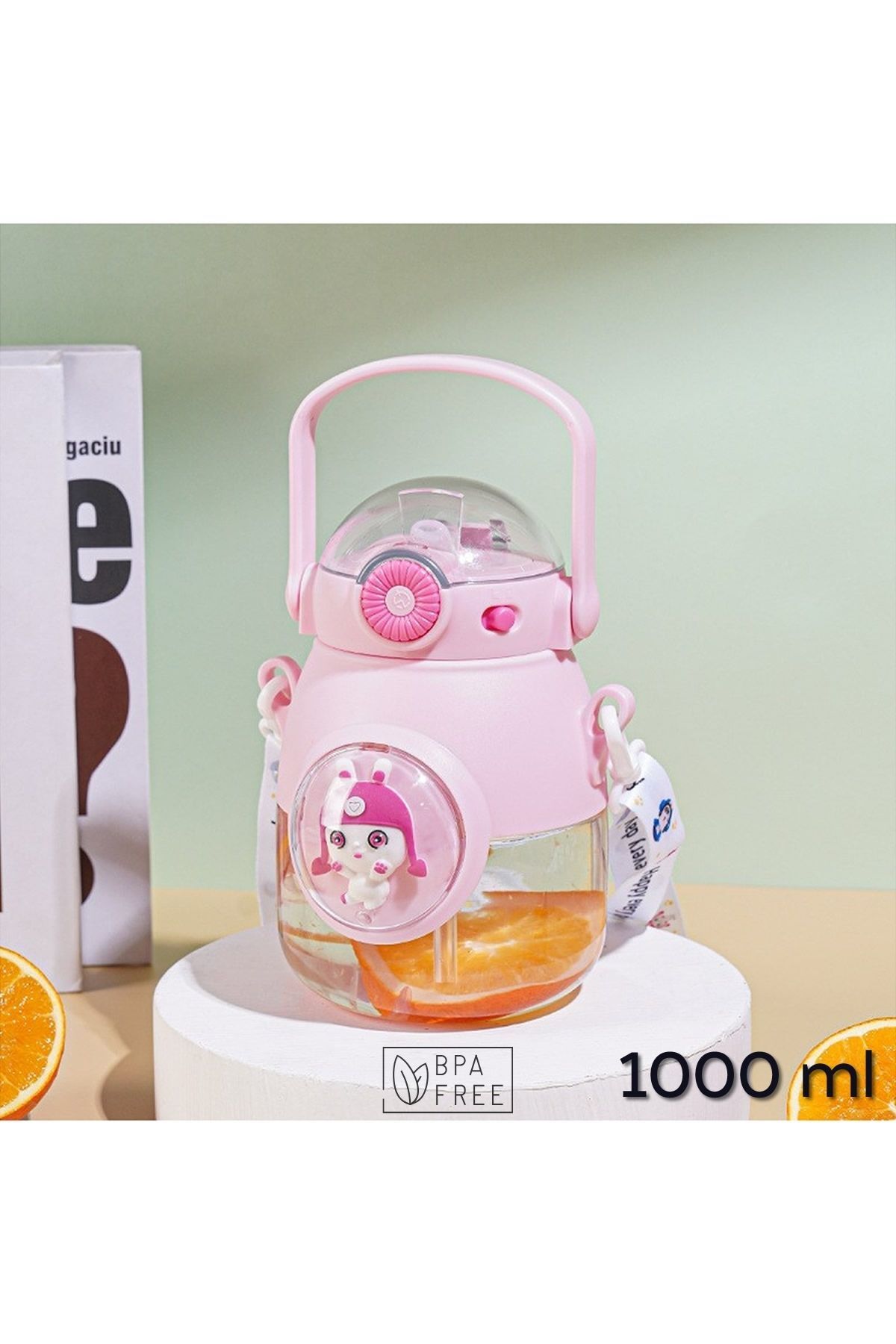 ARVALE Tombul Sevimli Figürlü Matara 1000 ml | BPA Free Suluk