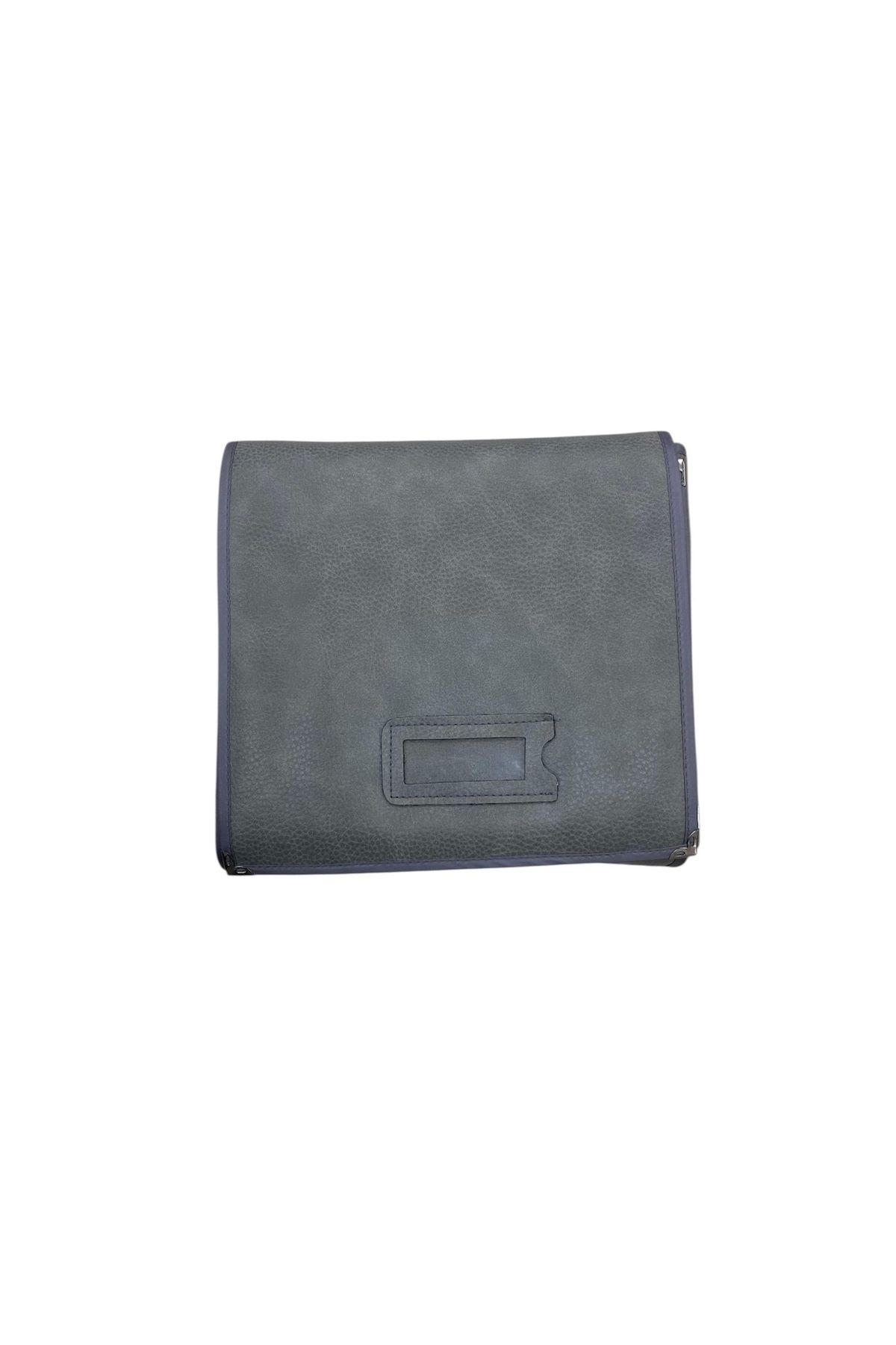 MeGass Dekor Deri Kumaş Gri Renk 80 / 76 cm Üçlü Set Sergileme Seyahat Çantası