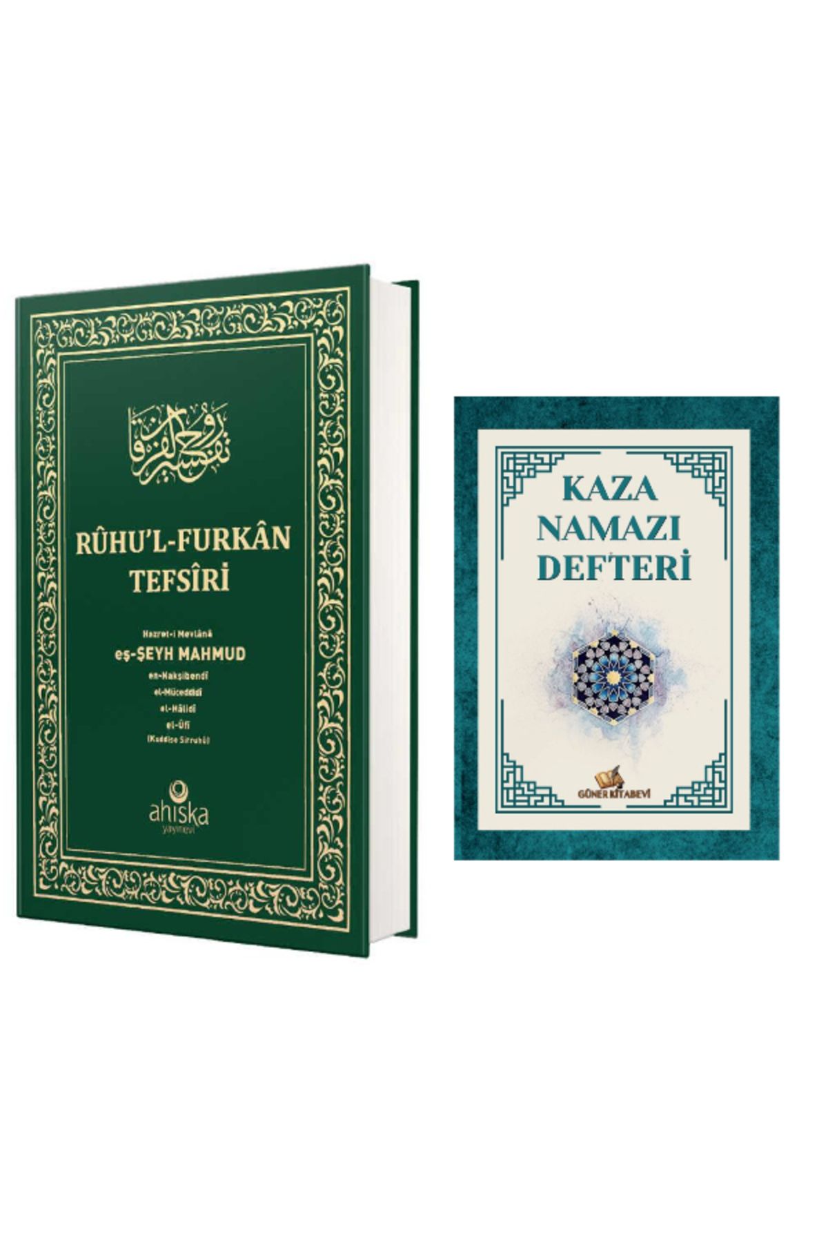 Ahıska Yayınevi Ruhul Furkan Tefirsi 1. Cilt Orta Boy - Ciltli & kaza namazı defteri