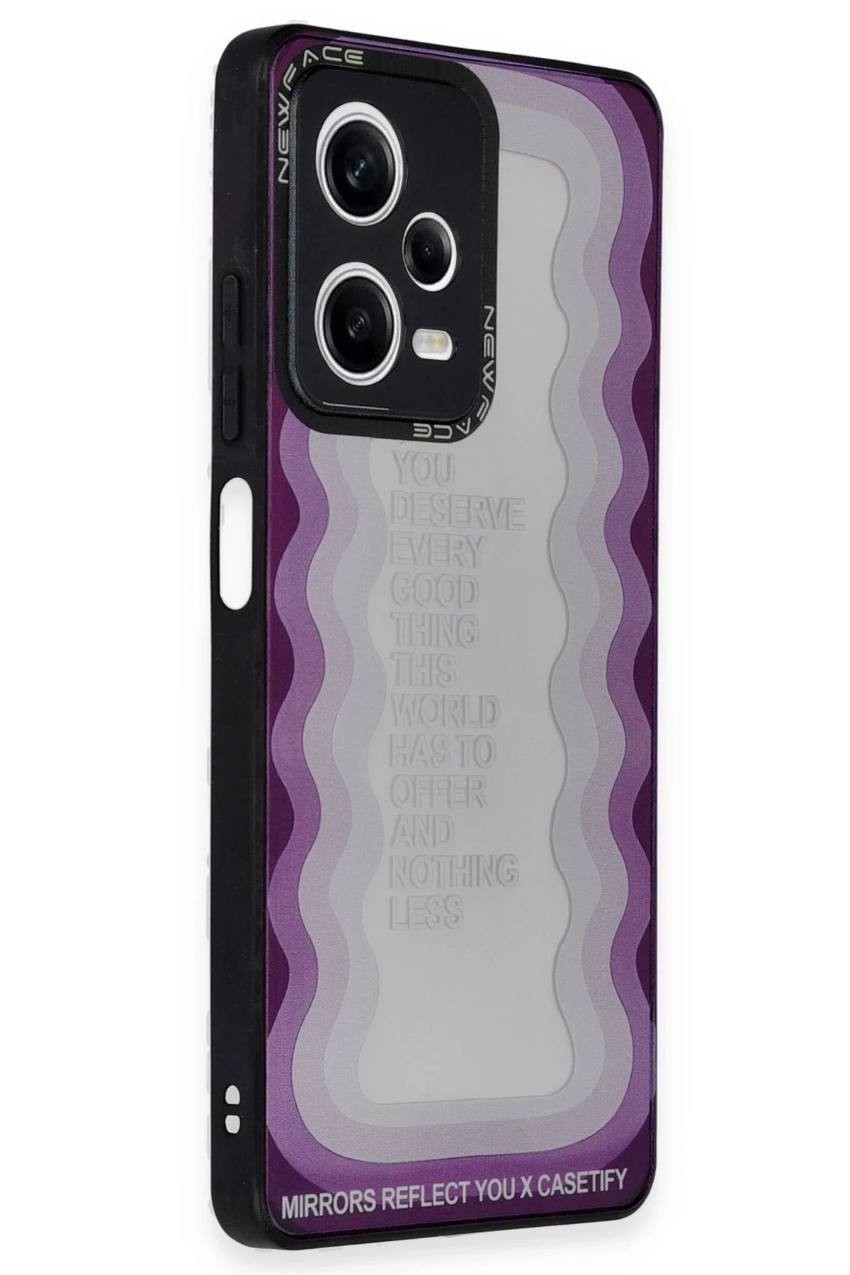 NewFace Xiaomi Redmi Note 12 Pro 5G Kılıf Mirror Desenli Kapak - Mirror - 5 NRMSA