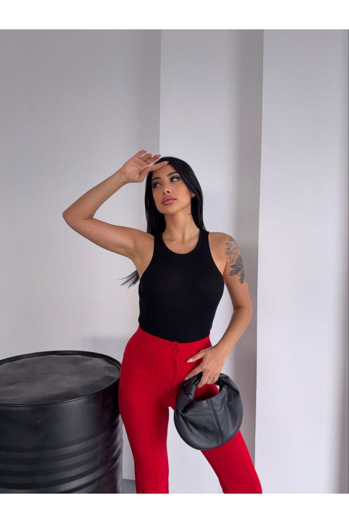 WNLOK “WNLOK ✦ Ribana Fit Atlet – Basic, Şık ve Her Kombine Uyumlu!”