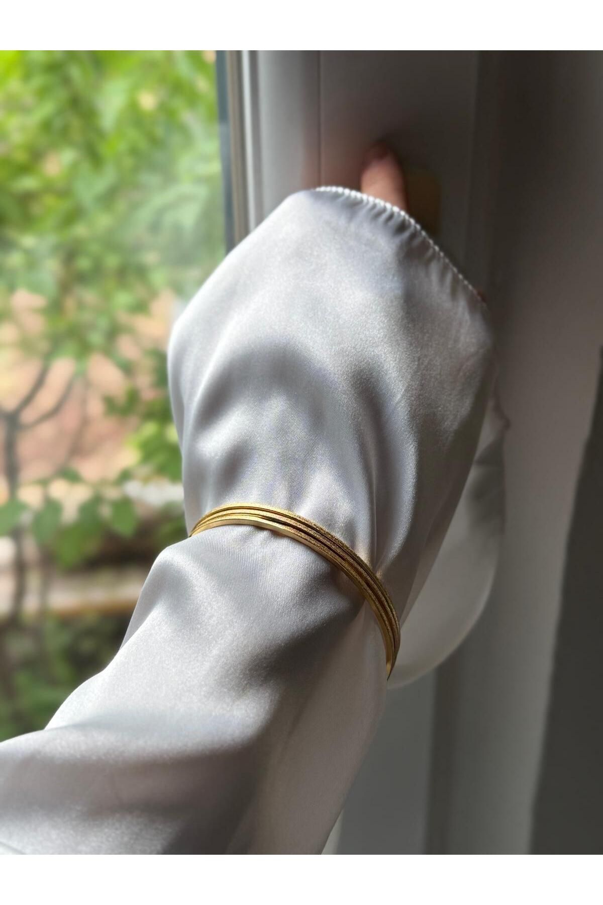 Belle Vie Collection 3lü gold Ajda Bilezik