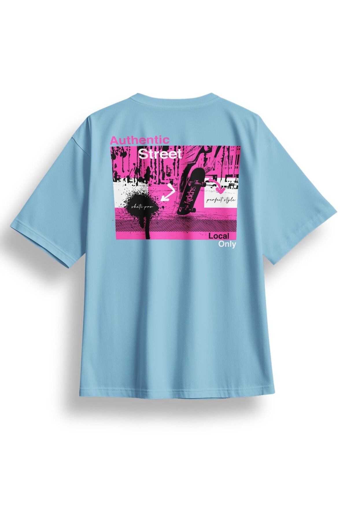 LUMARTA Oversize Sırtta Authentic Baskılı Tshirt