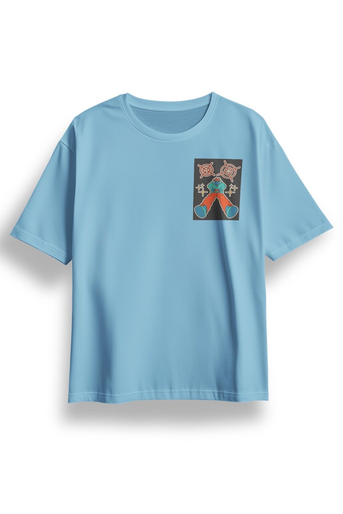 LUMARTA Oversize Street Game Baskılı Tshirt