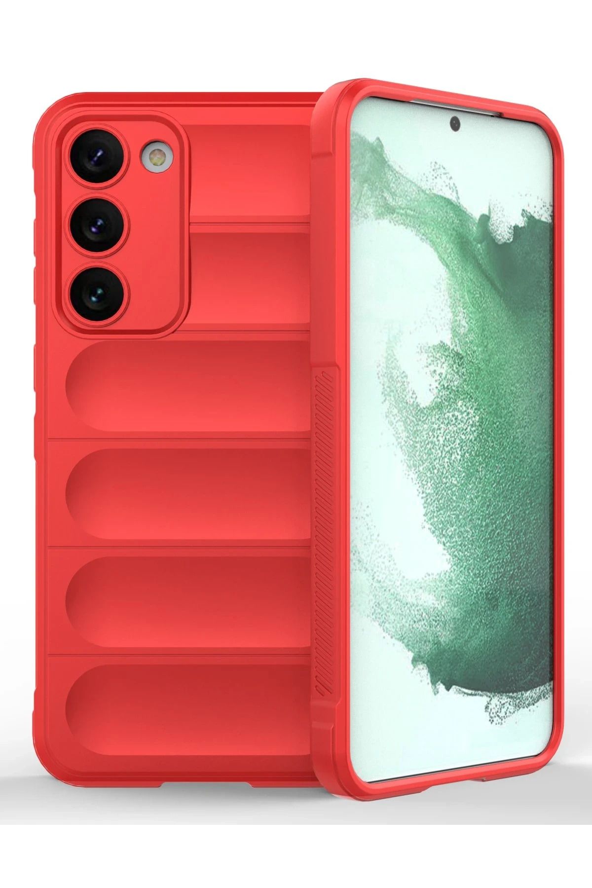 NewFace Samsung Galaxy S23 Plus Kılıf Optimum Silikon - Kırmızı JOJUA
