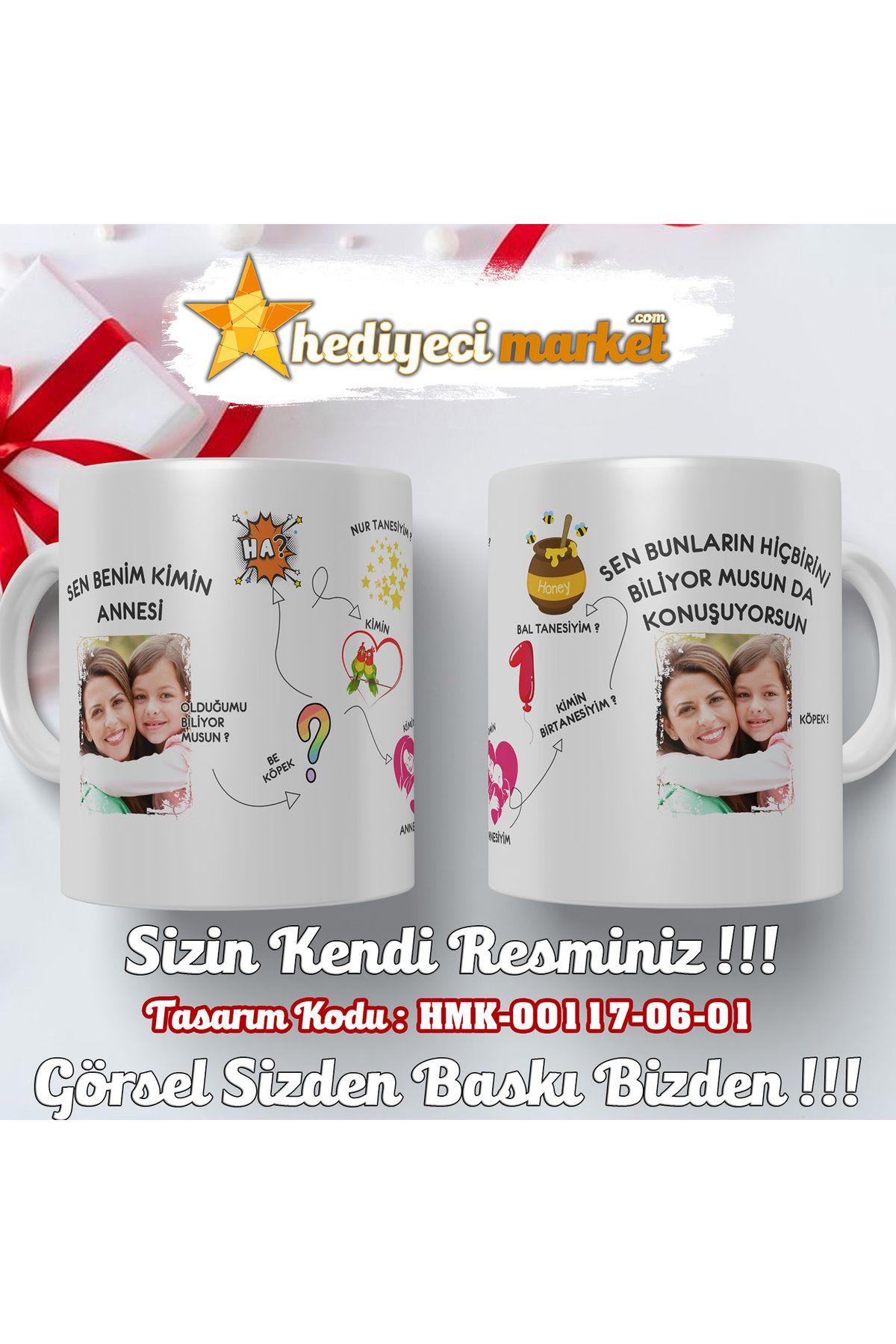 Hediyeci Market Prens Karakter Temalı Beyaz Kupa Bardak - HMK-00117-06-01