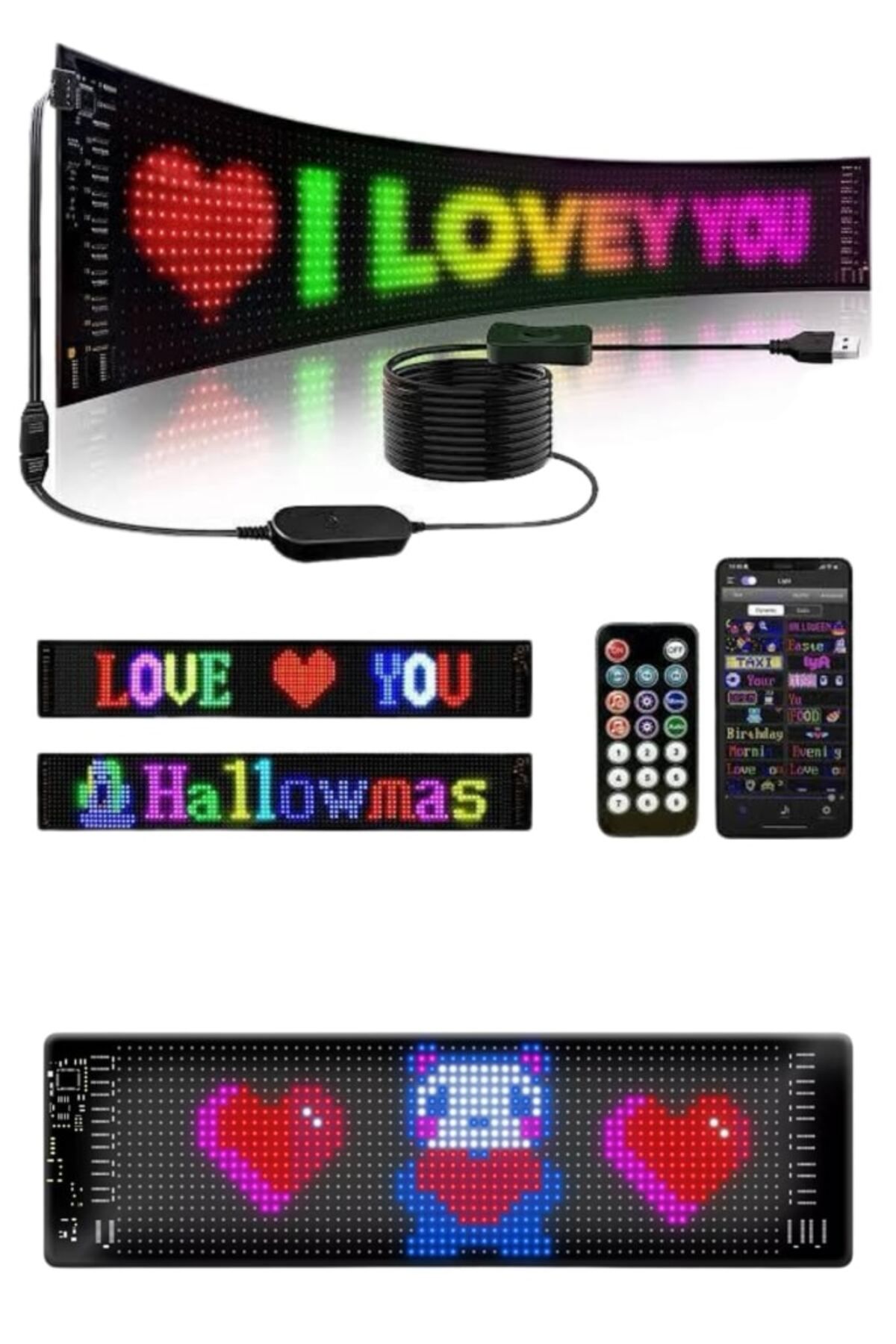 SAYARMARKT Telefonla Yönetilen Matrik LED Ekran