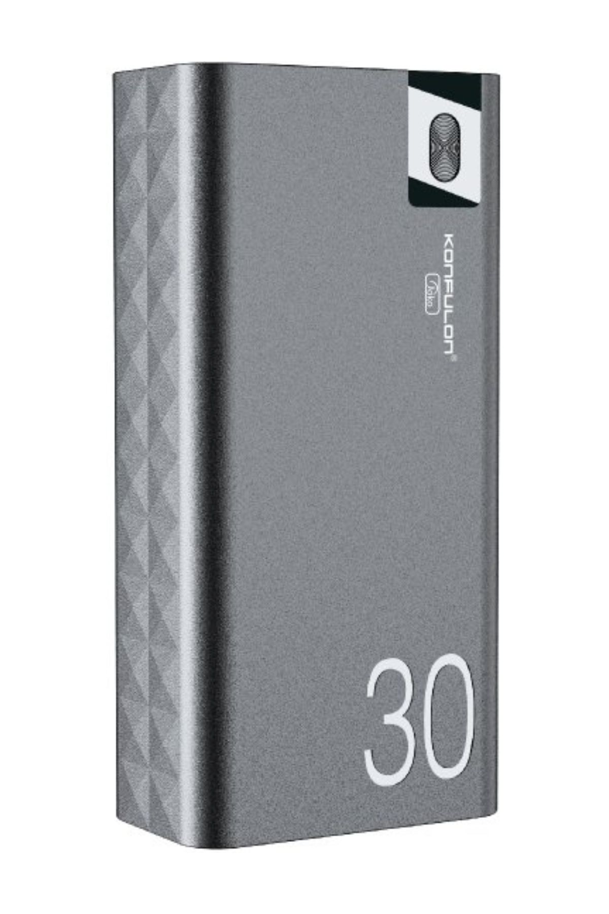 Konfulon A19 30000mAh Powerbank Hızlı Şarj 3 Çıkışlı Taşınabilir Güç Kaynağı