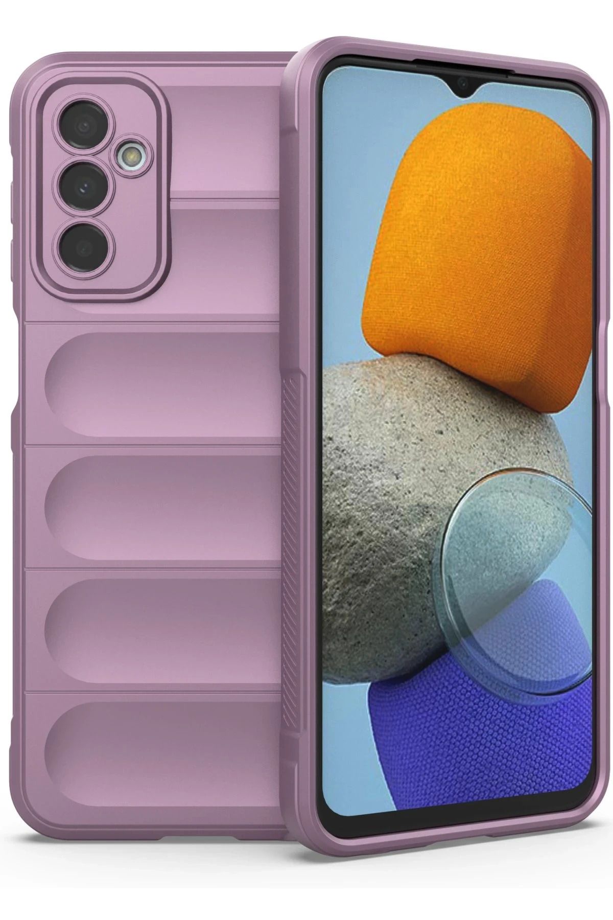 NewFace Samsung Galaxy M23 Kılıf Optimum Silikon - Mor YNSMR