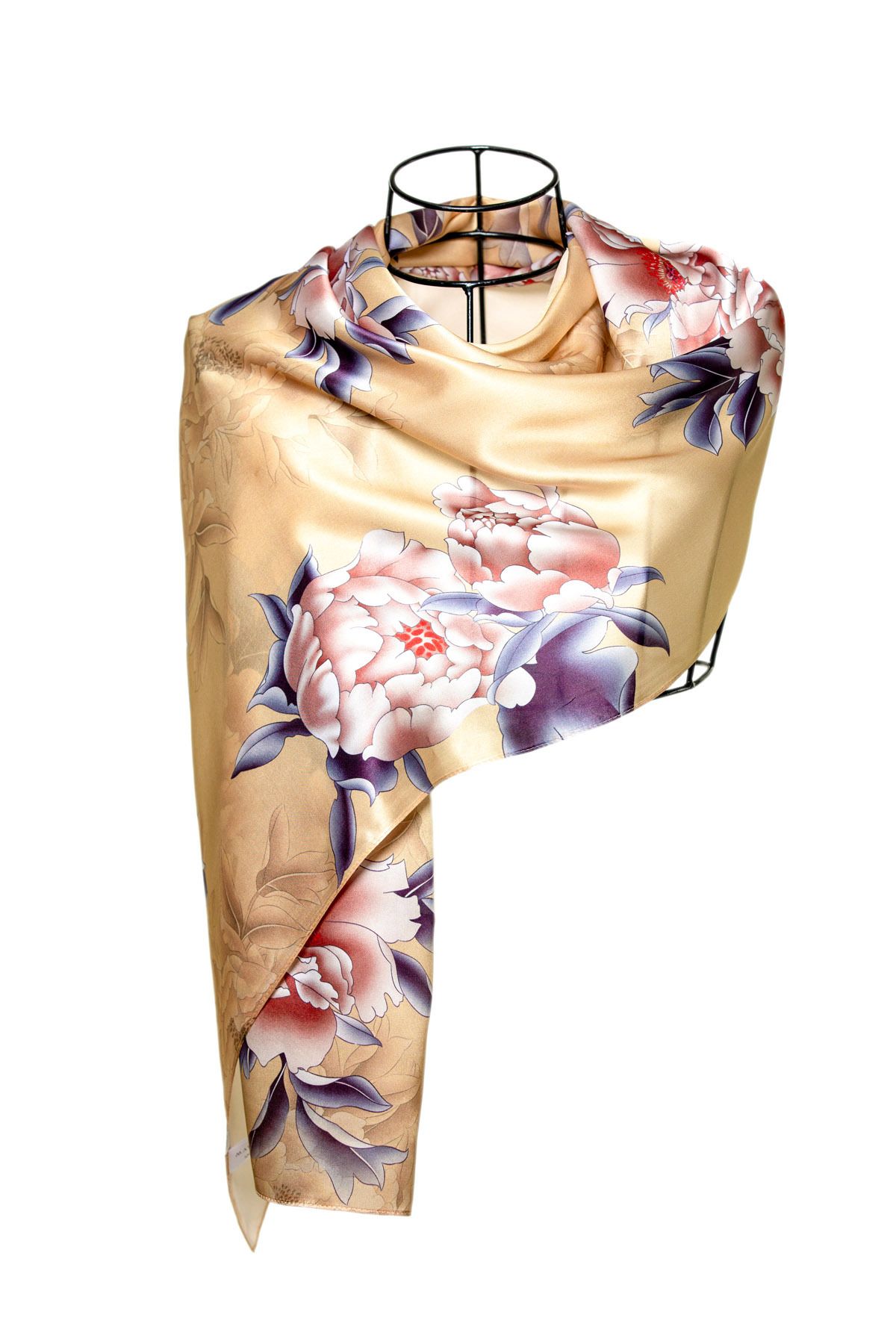 CASHMERE AND SİLK MAWLANA (53X173) Saf Ipek Şal