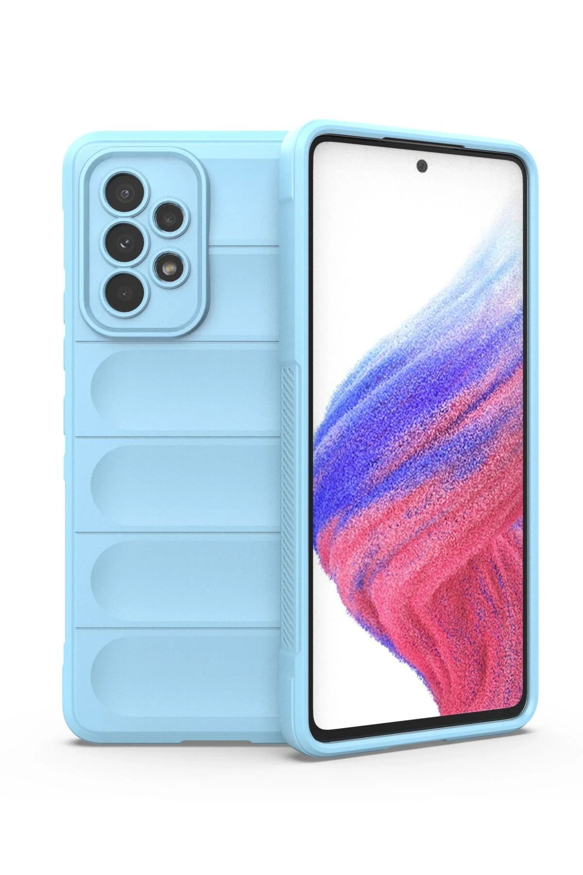 NewFace Samsung Galaxy A53 5G Kılıf Optimum Silikon - Sky Blue YNSMR