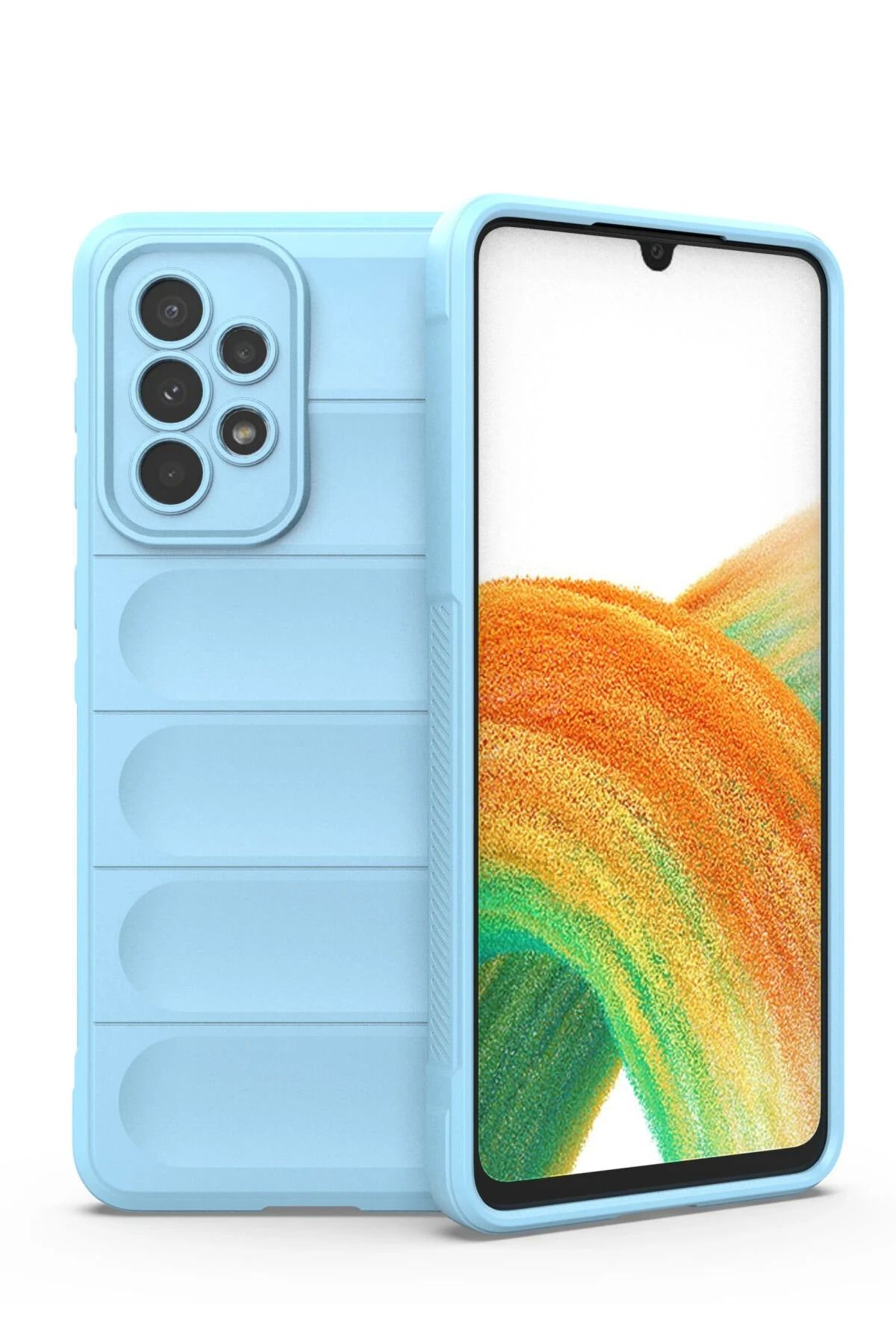 NewFace Galaxy A33 5g Uyumlukılıf Optimum Silikon - Sky Blue Hnzrn