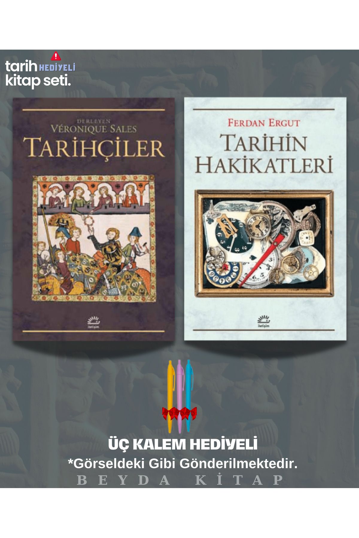 İletişim Yayınları Tarihçiler - Tarihin Hakikatleri - Kalem Hediyeli - Kitap Seti, 1GZTB - TRİLTSYV