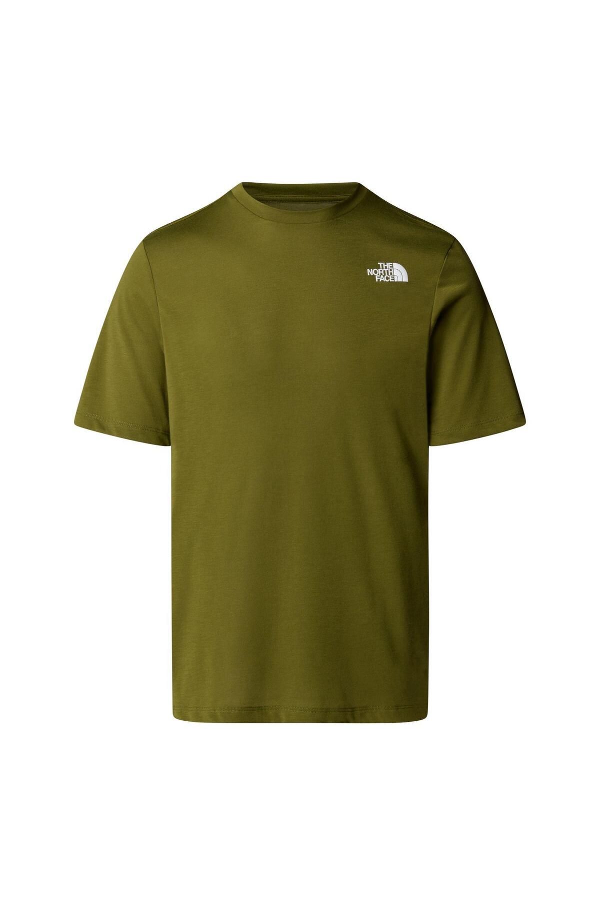 THE NORTH FACE Erkek FOUNDATION MOUNTAINS FACES Tişört NF0A8BQWPIB1 Yeşil-XL