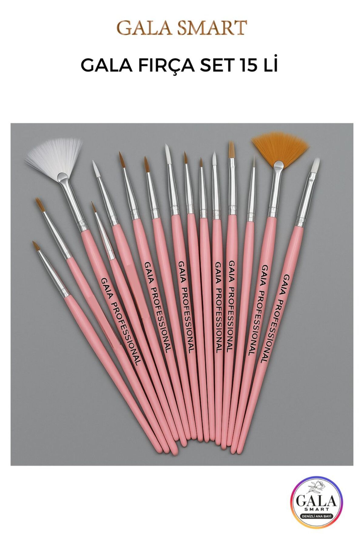 gala smart Protez Tırnak Nail Art Fırça Setleri