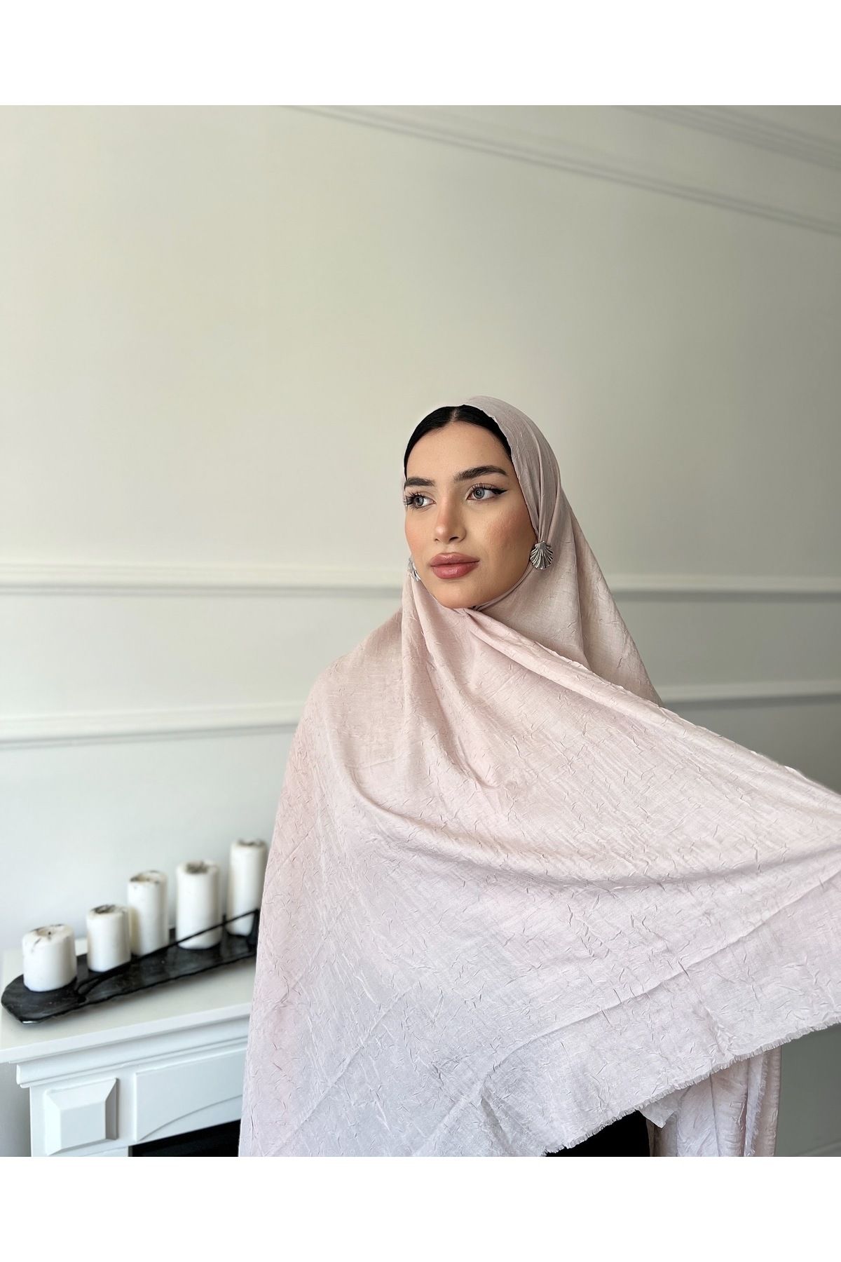 OKAY SCARFS OKAY BAMBU KRAŞ ŞAL LİLA