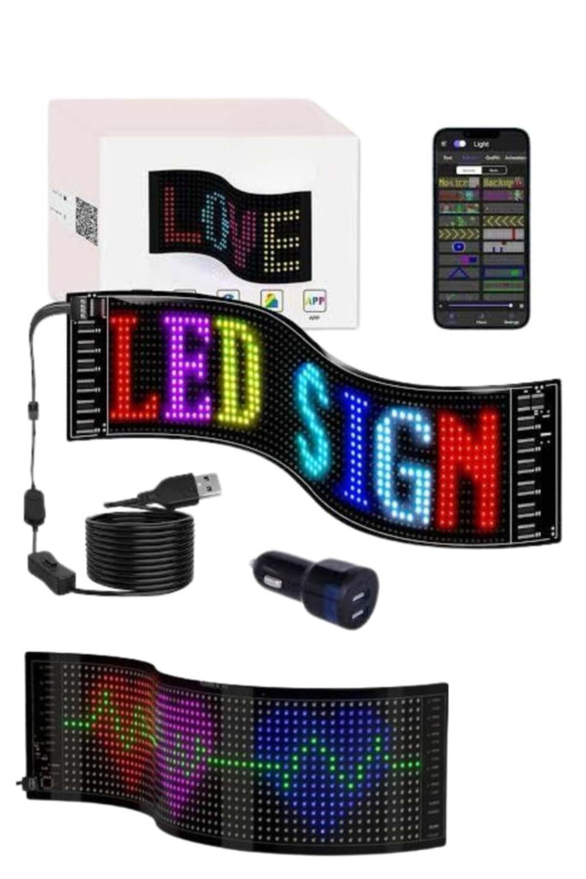 SAYARMARKT 16x64 Kumandalı LED Reklam Paneli