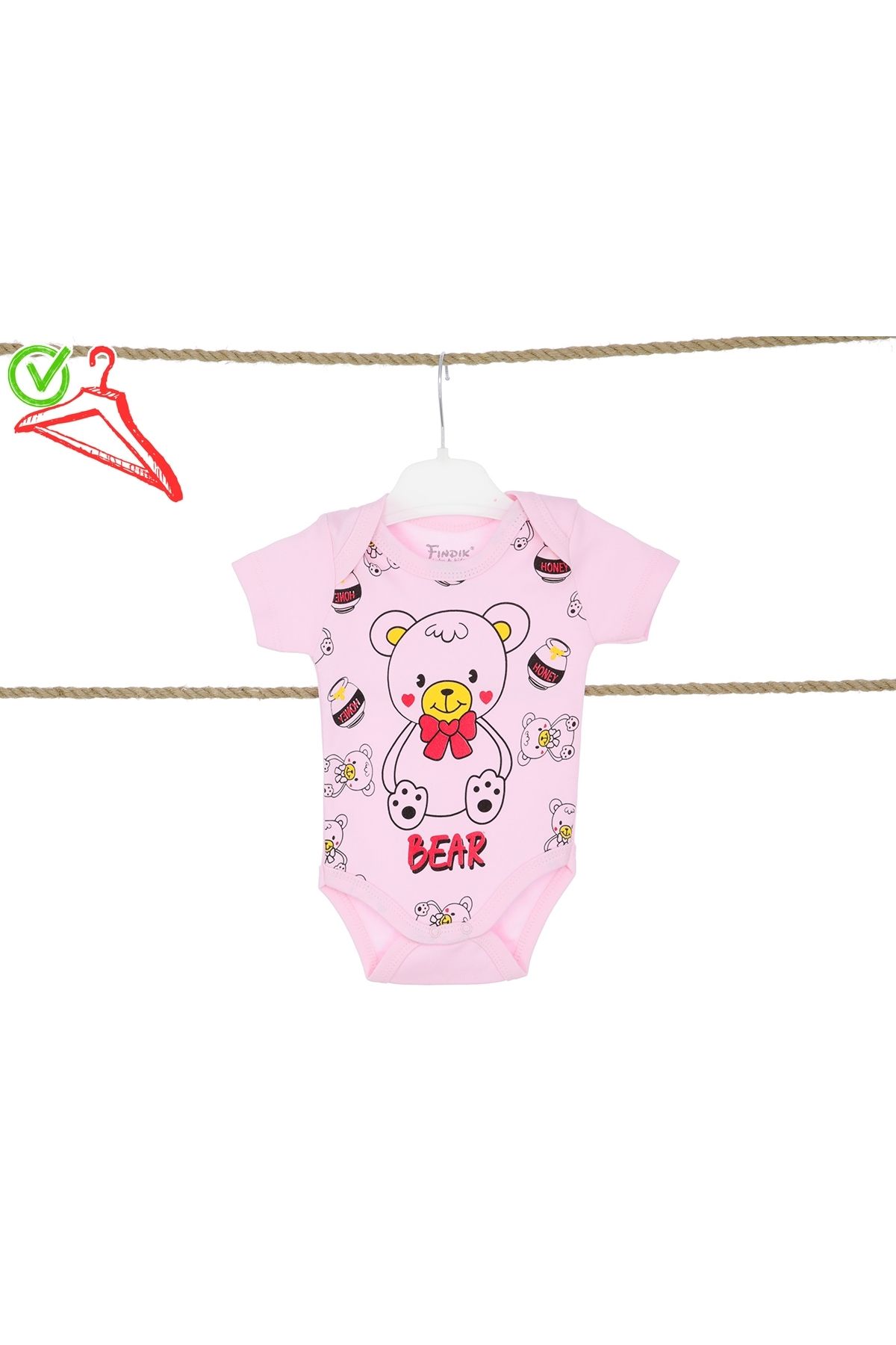 Fındık Baby&Kids Kız Erkek Bebek Çocuk Zıbın Body