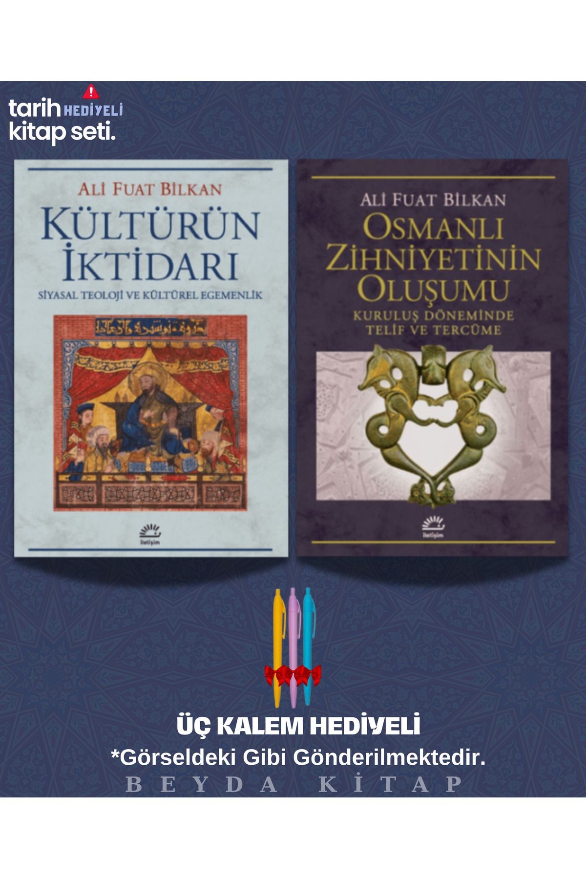 İletişim Yayınları Kültürün İktidarı - Osmanlı Zihniyetinin Oluşumu - Ali Fuat Bilkan - Kitap Seti - Kalemli - TRİLTSYV