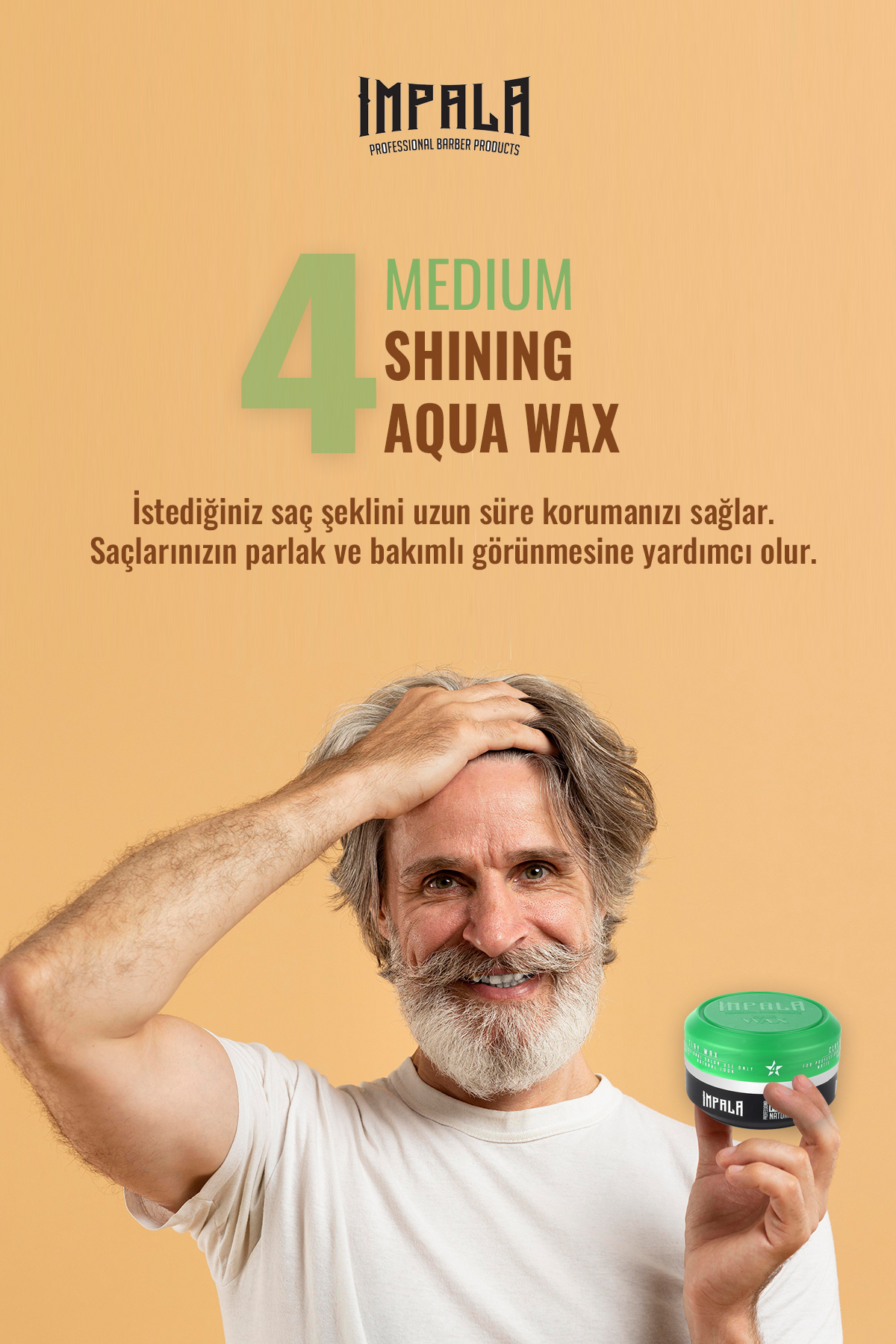 Mat Saç Şekillendirici Wax Normal Tutuş No:4 150 ml — ImpalaWaxNo4 — تصویر 2 از 3