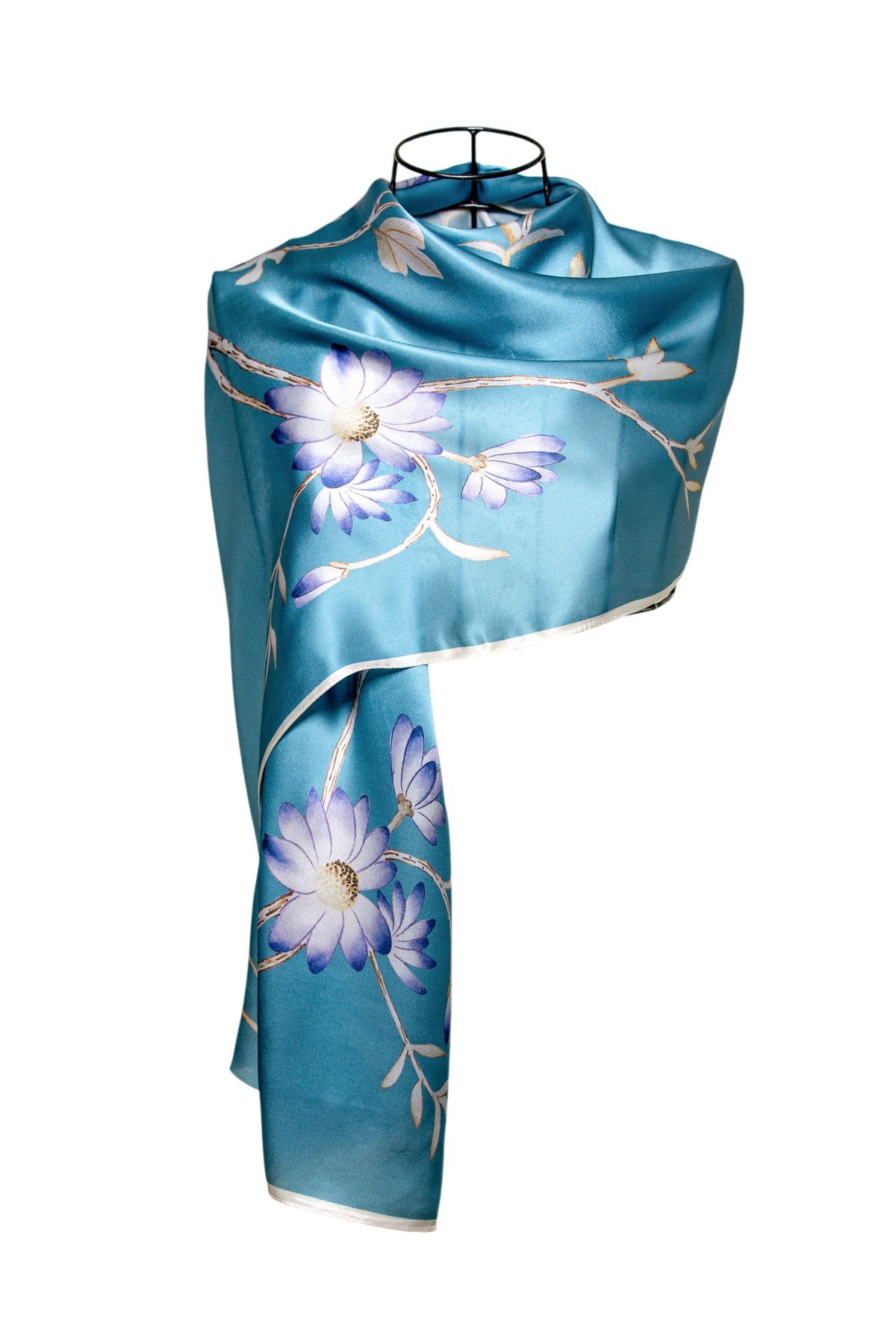 CASHMERE AND SİLK MAWLANA (53X173) SAF İPEK ŞAL