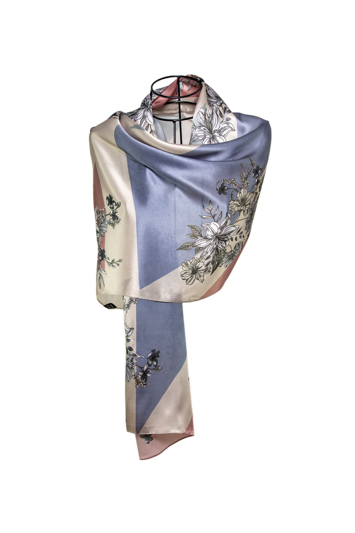 CASHMERE AND SİLK MAWLANA (53X173) SAF İPEK ŞAL
