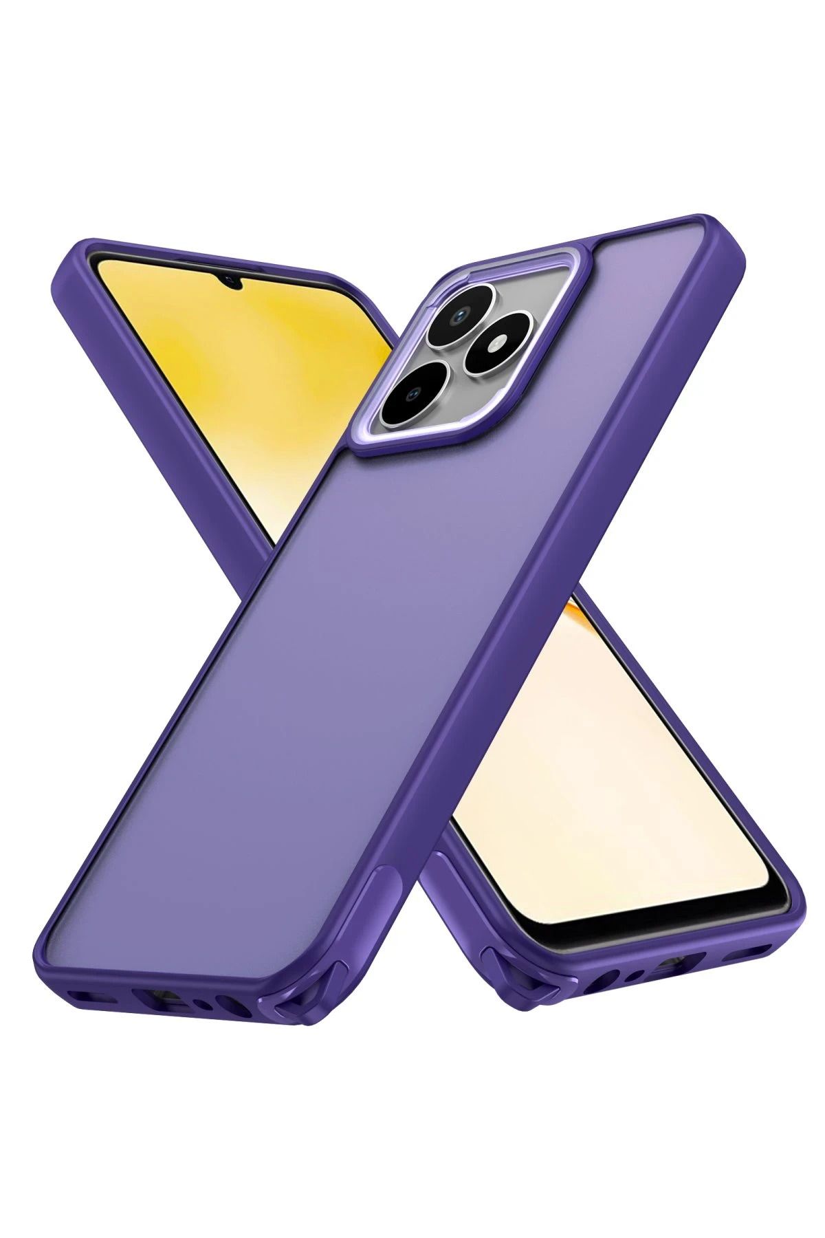 NewFace Realme C53 Kılıf Elegant Kapak - Derin Mor NRMSA