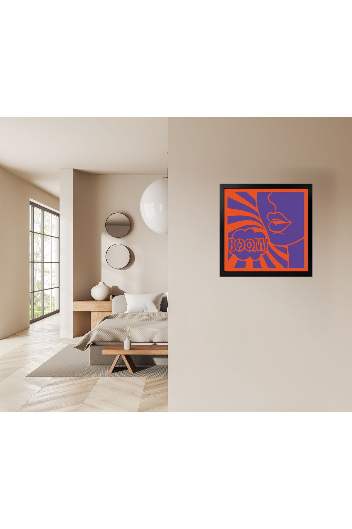 Grand Fine Art Çerçeveli Renkli Akrilik Tablo Pop Art
