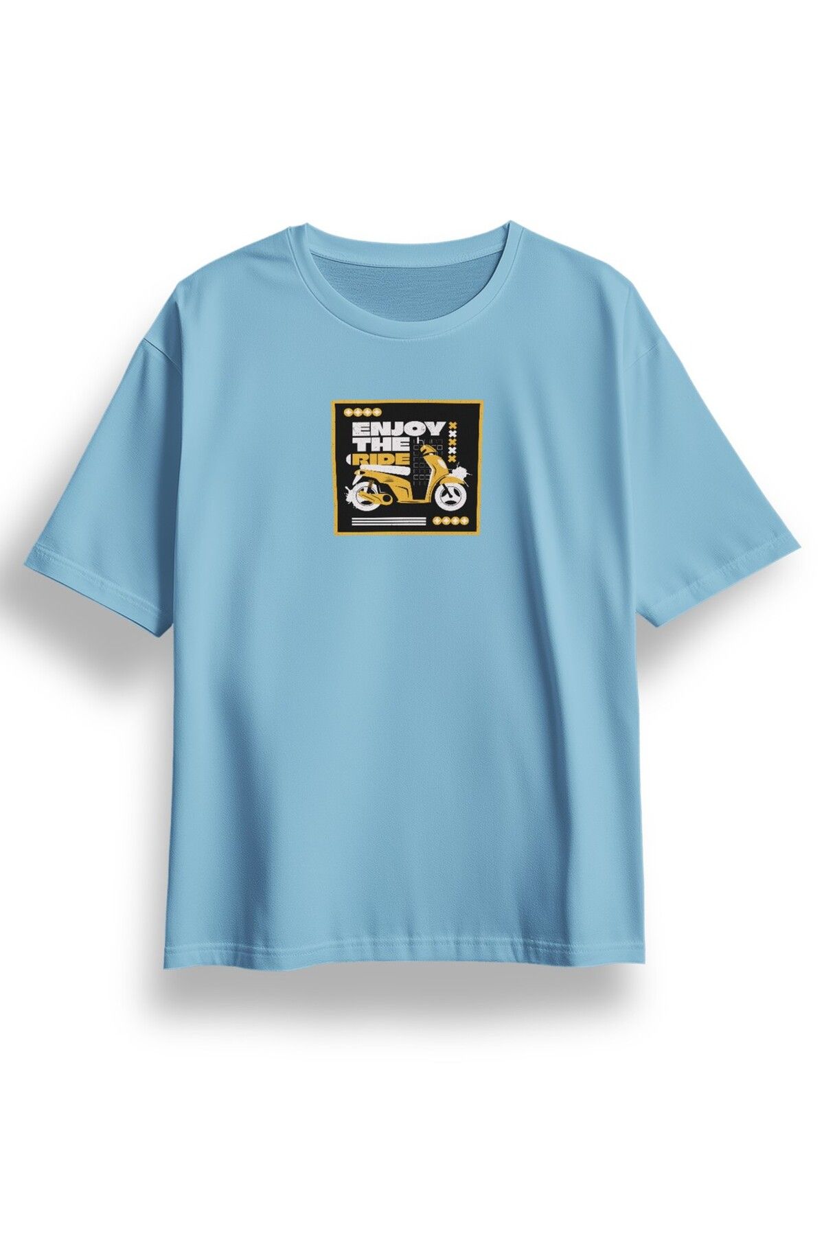 LUMARTA Oversize Enjoy The Ride Baskılı Tshirt