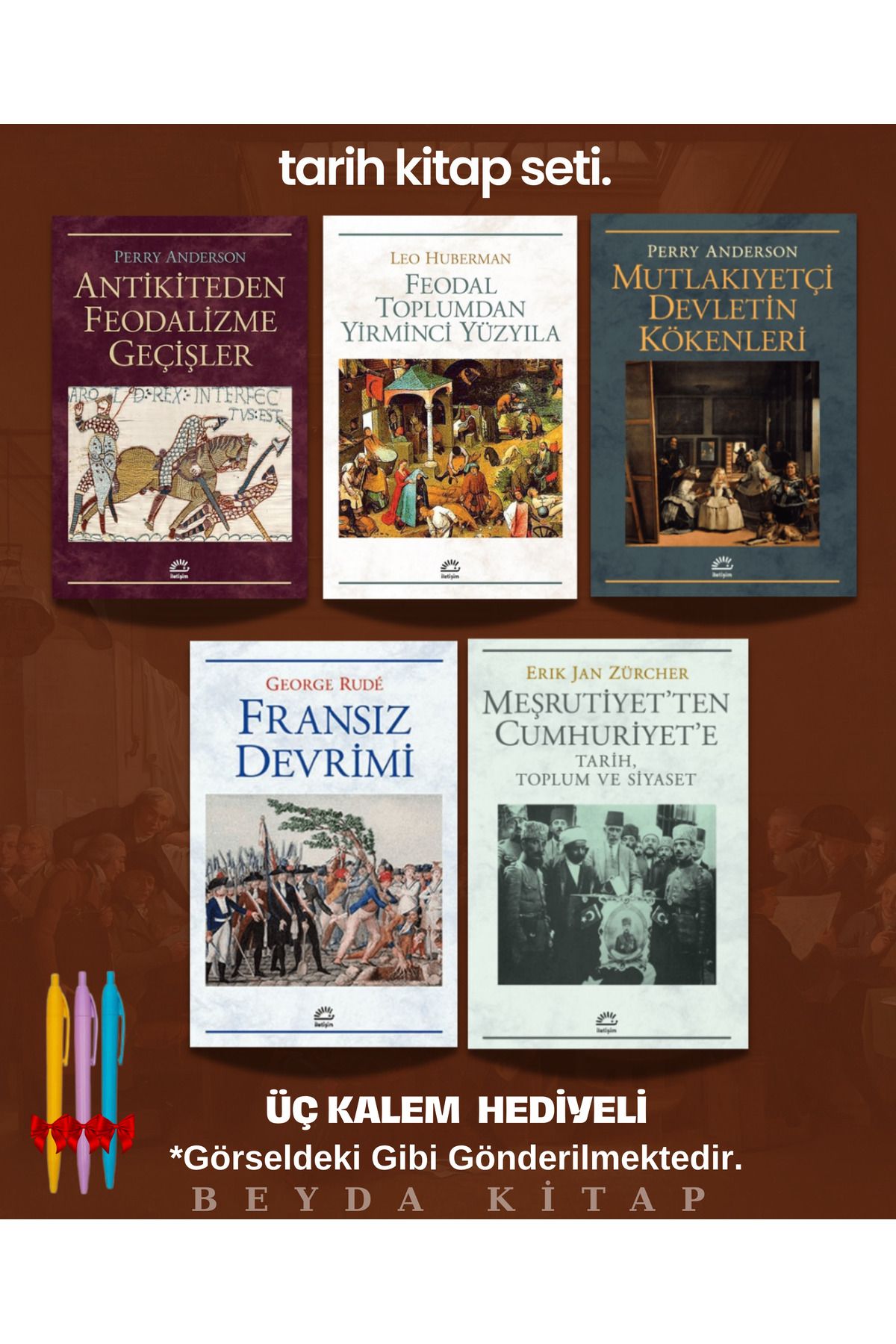 İletişim Yayınları Devrim Tarihi Kitap Seti (5 Kitap) Fransız Devrimi,İngiliz Devrimi,Dünya Devrimi - 1GZTB - TRİLTSYV